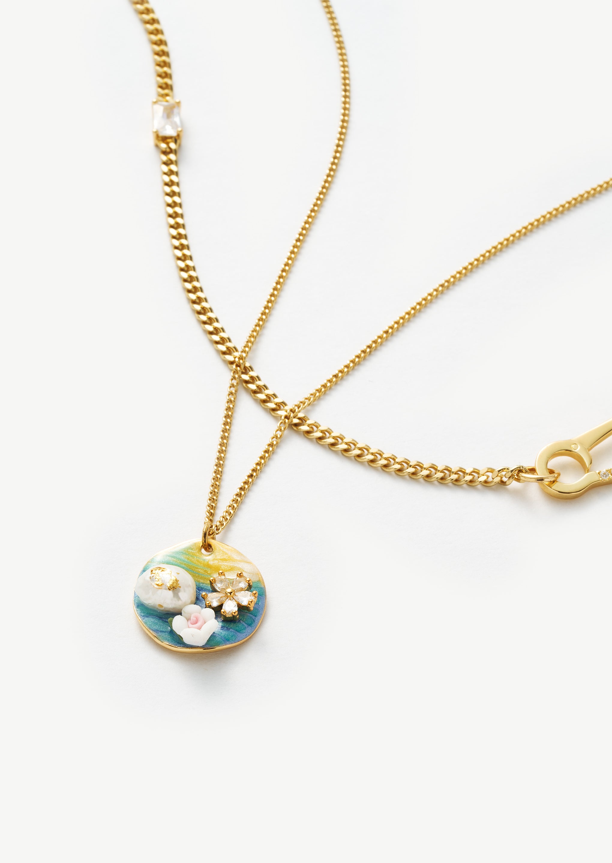 Lotus Pond Pendant Necklace