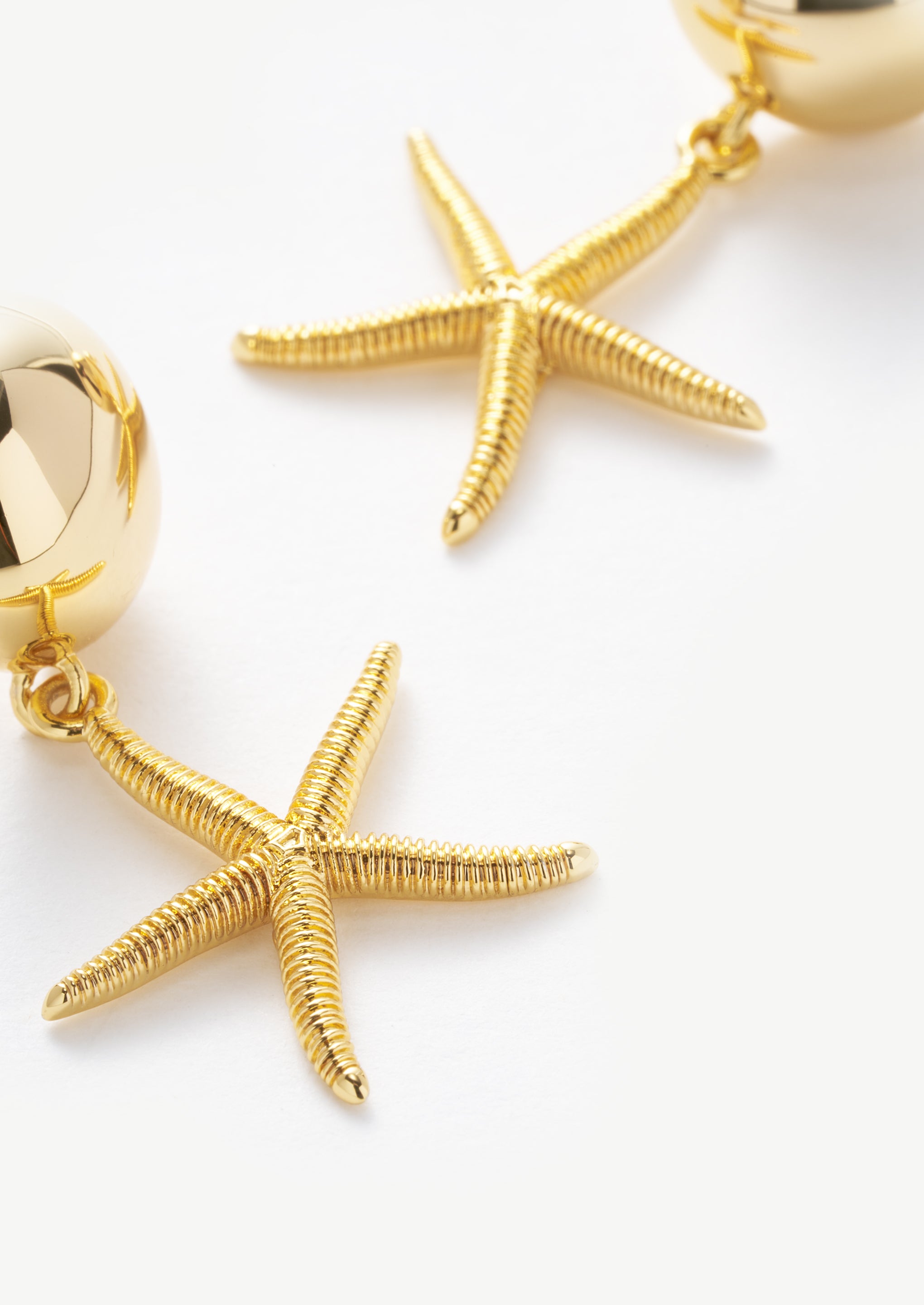 Starfish Drop Stud Earrings