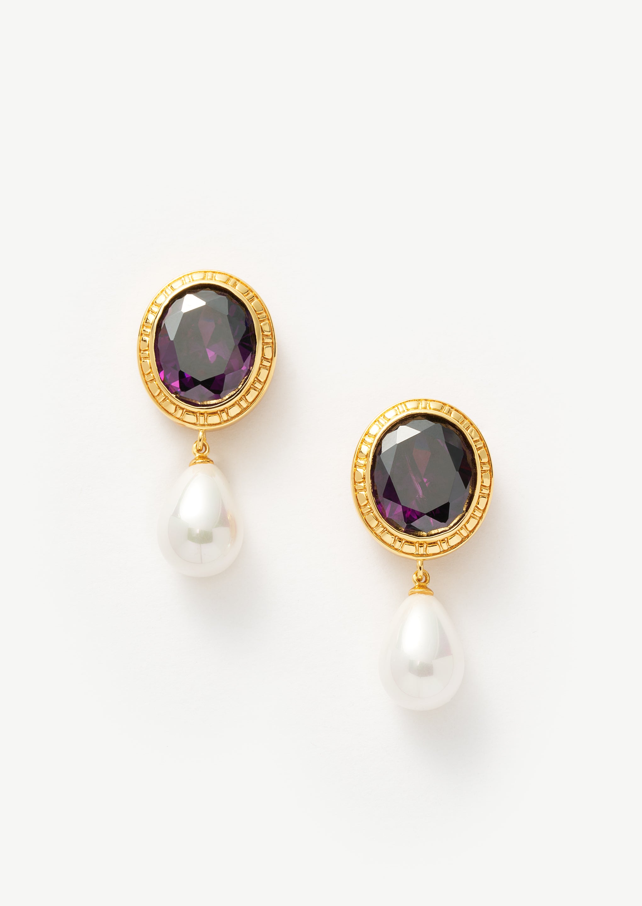 Pearl Drop Statement Earrings