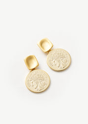 Roman Coin Earrings