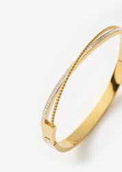 Pave Twist Bangle