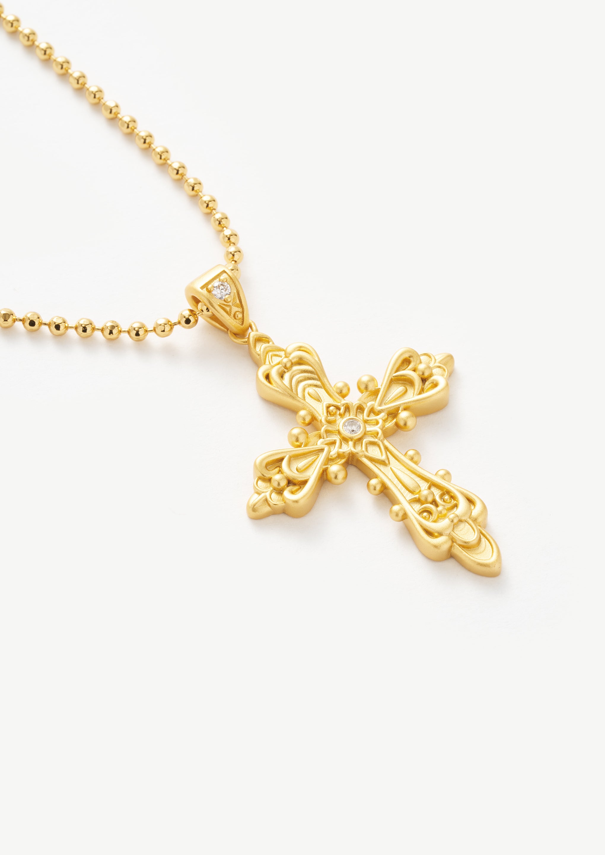 Beaded Cross Necklace