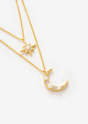 Moonlight Double Chain Necklace