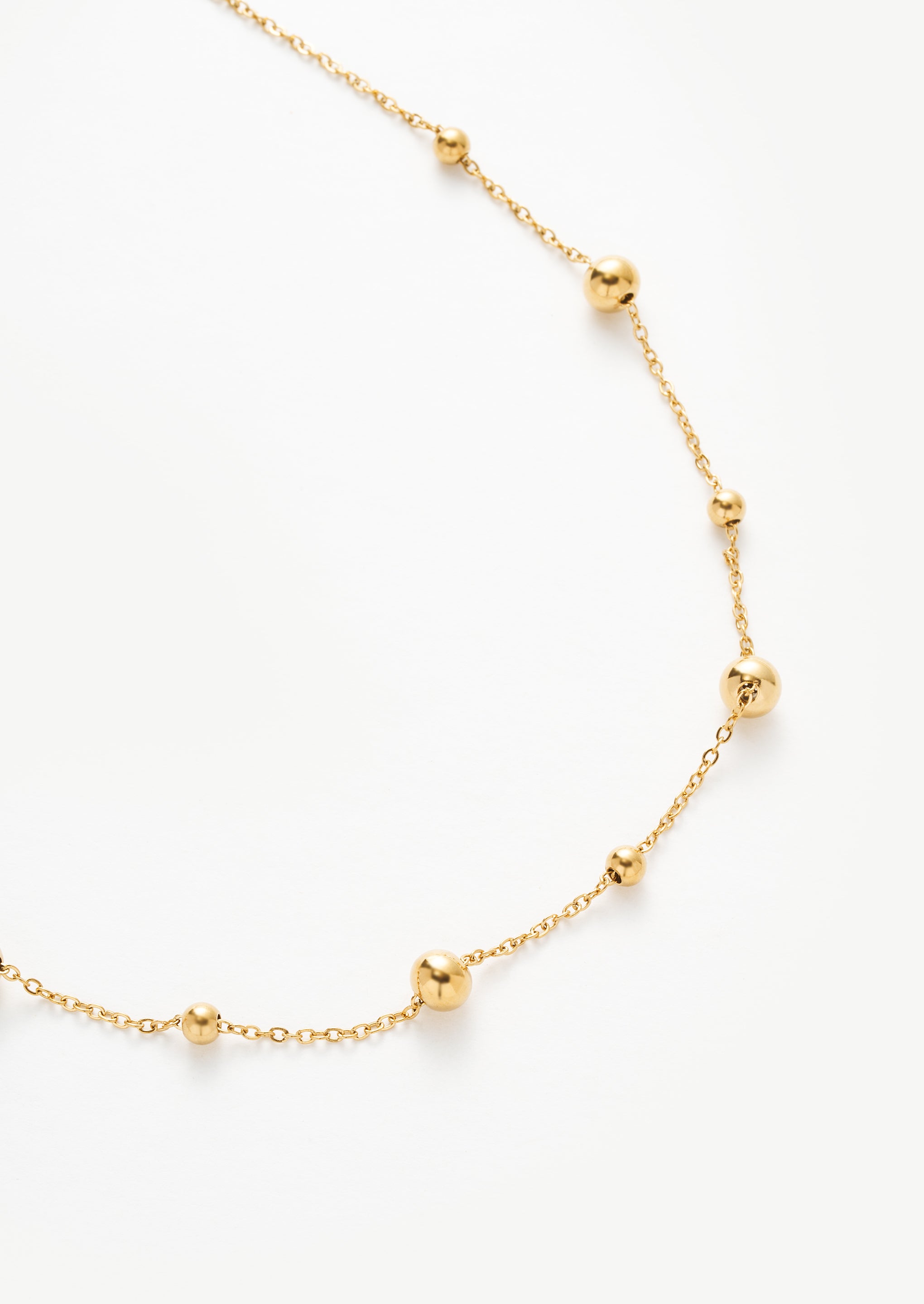 Gold Beaded Necklace