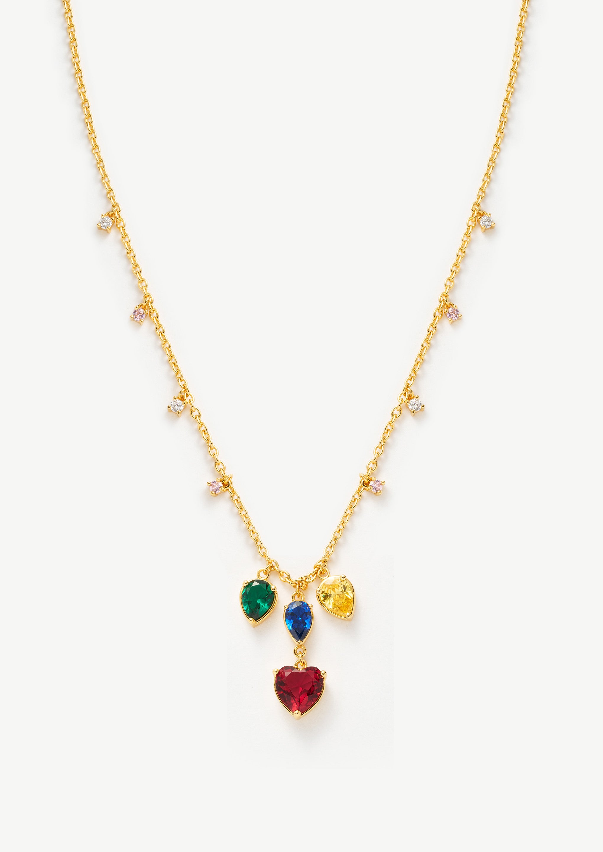 Drip Heart Pendant Necklace