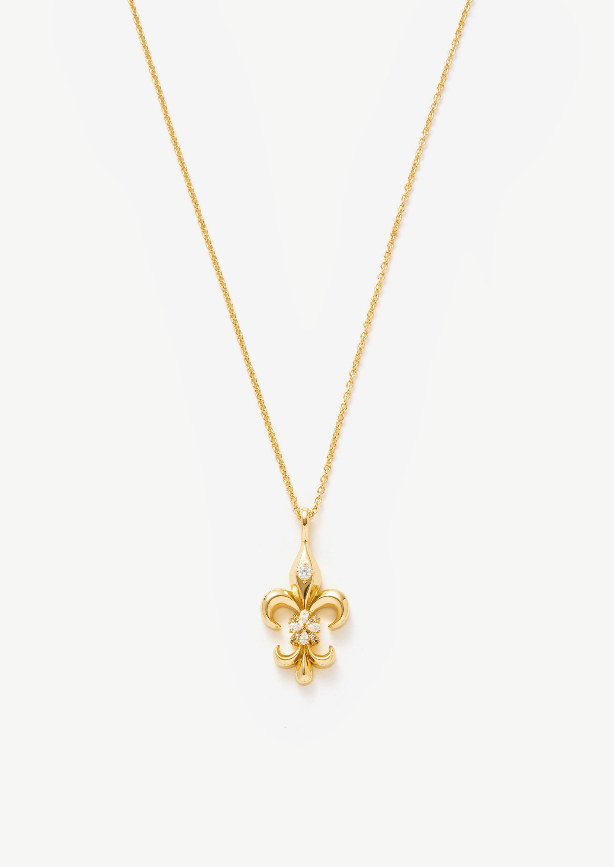 Fleur-de-Lis Pendant Necklace