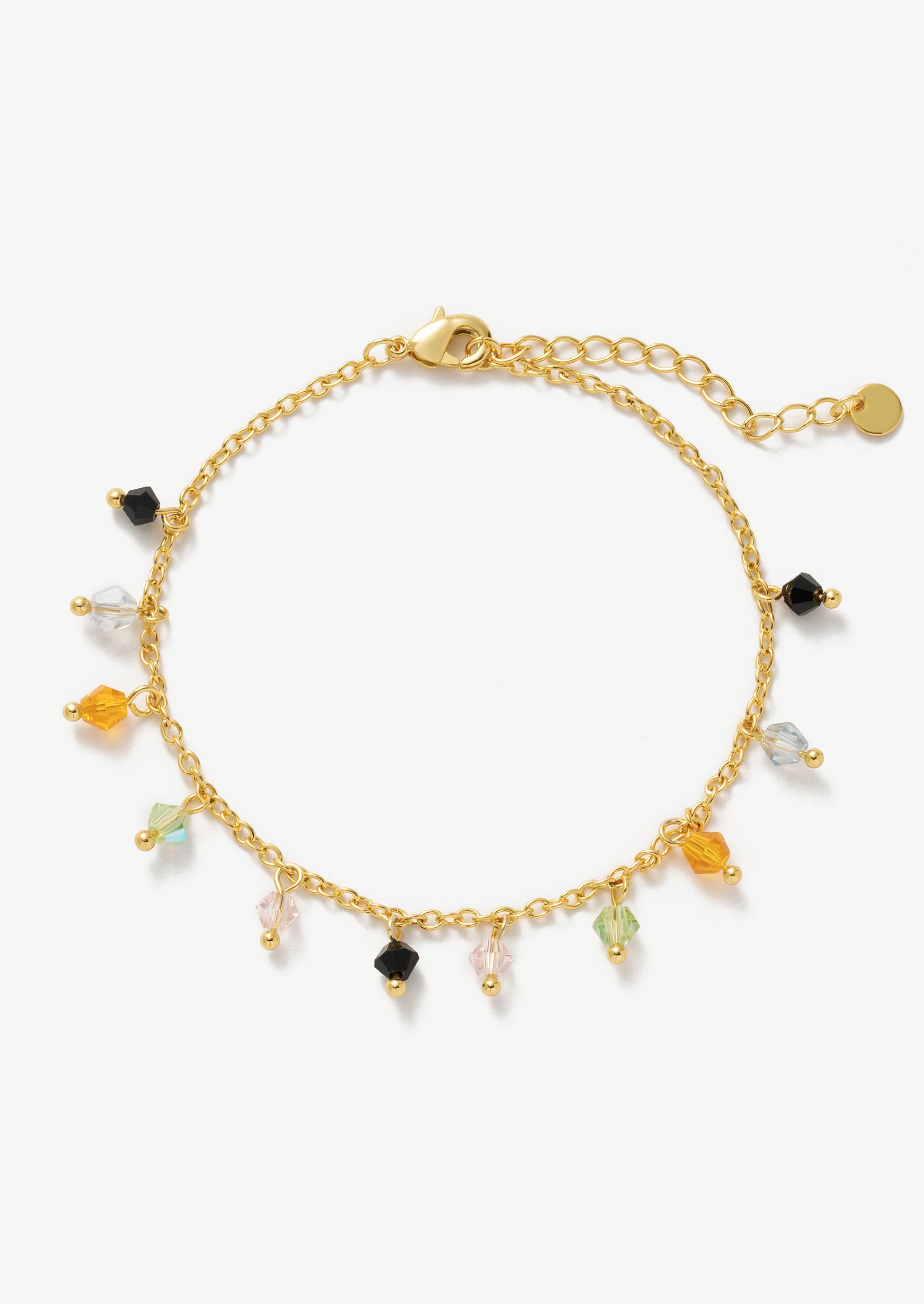 Multi Gemstone Charm Bracelet