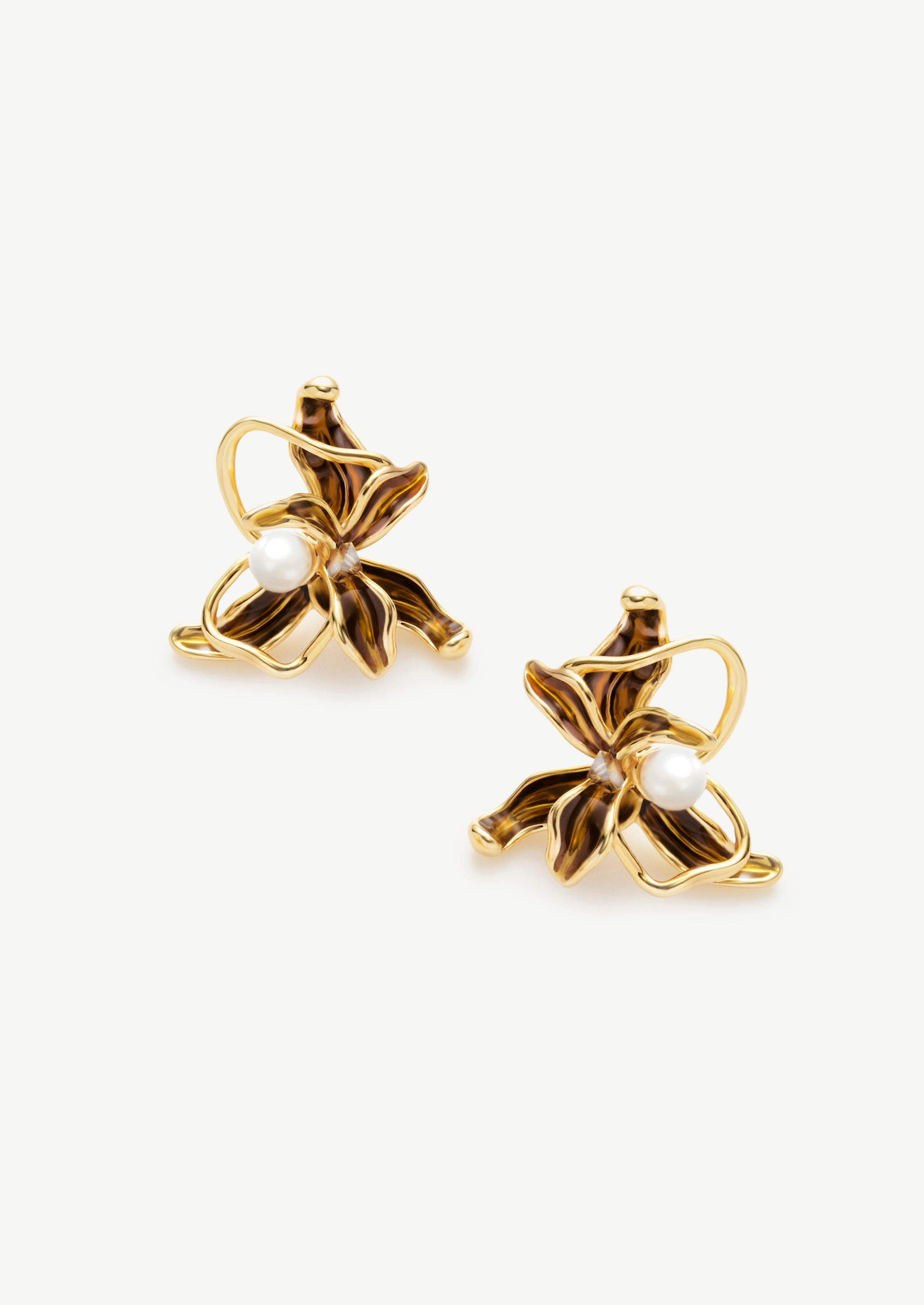 Orchid Pearl Earrings