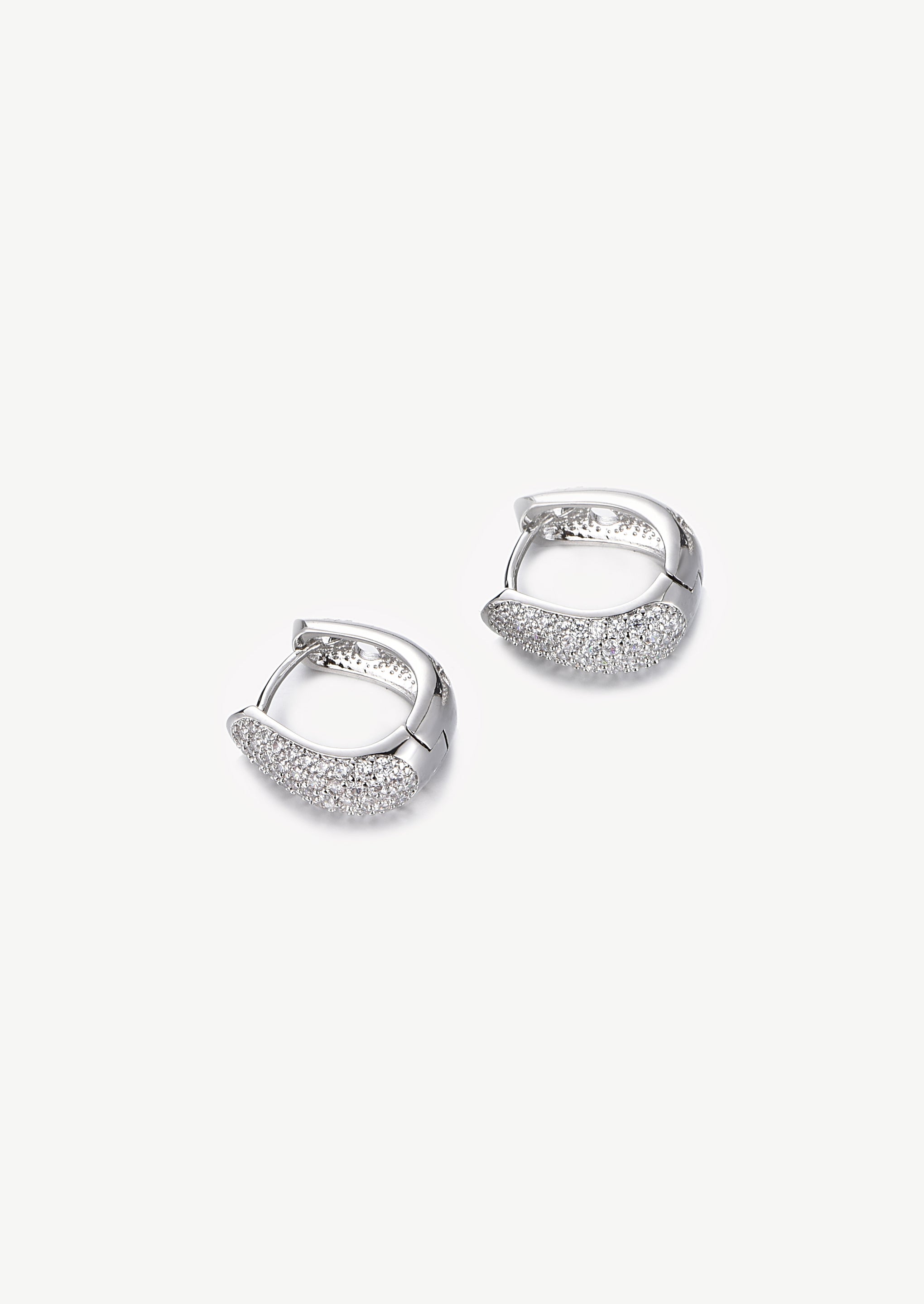 Pave Chunky Hoops