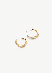 Swirl Hoop Earrings