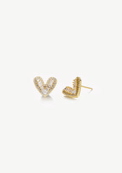 Heart Stud Earrings