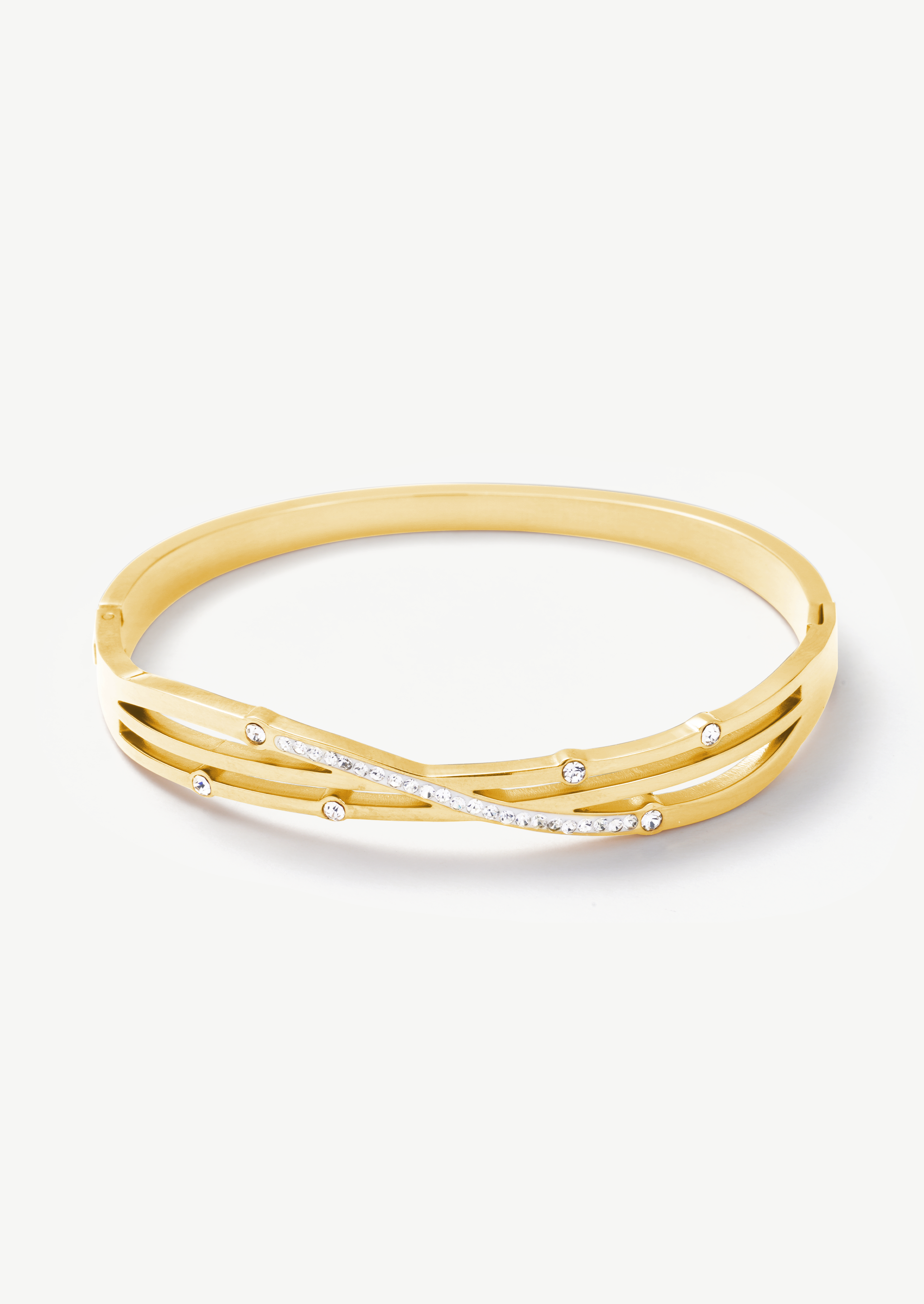 Pave Crossover Bangle
