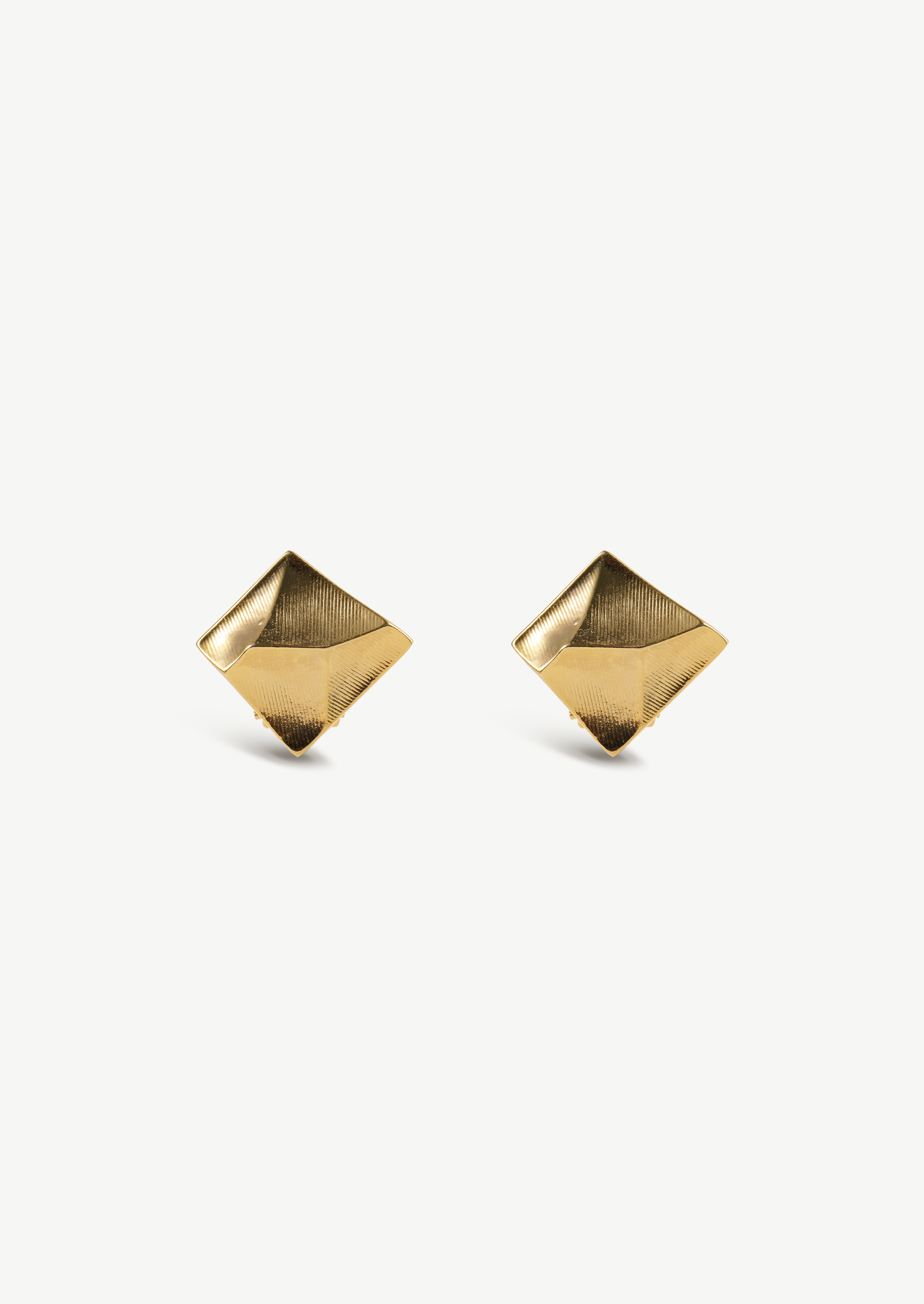 Geometric Cube Stud Earrings