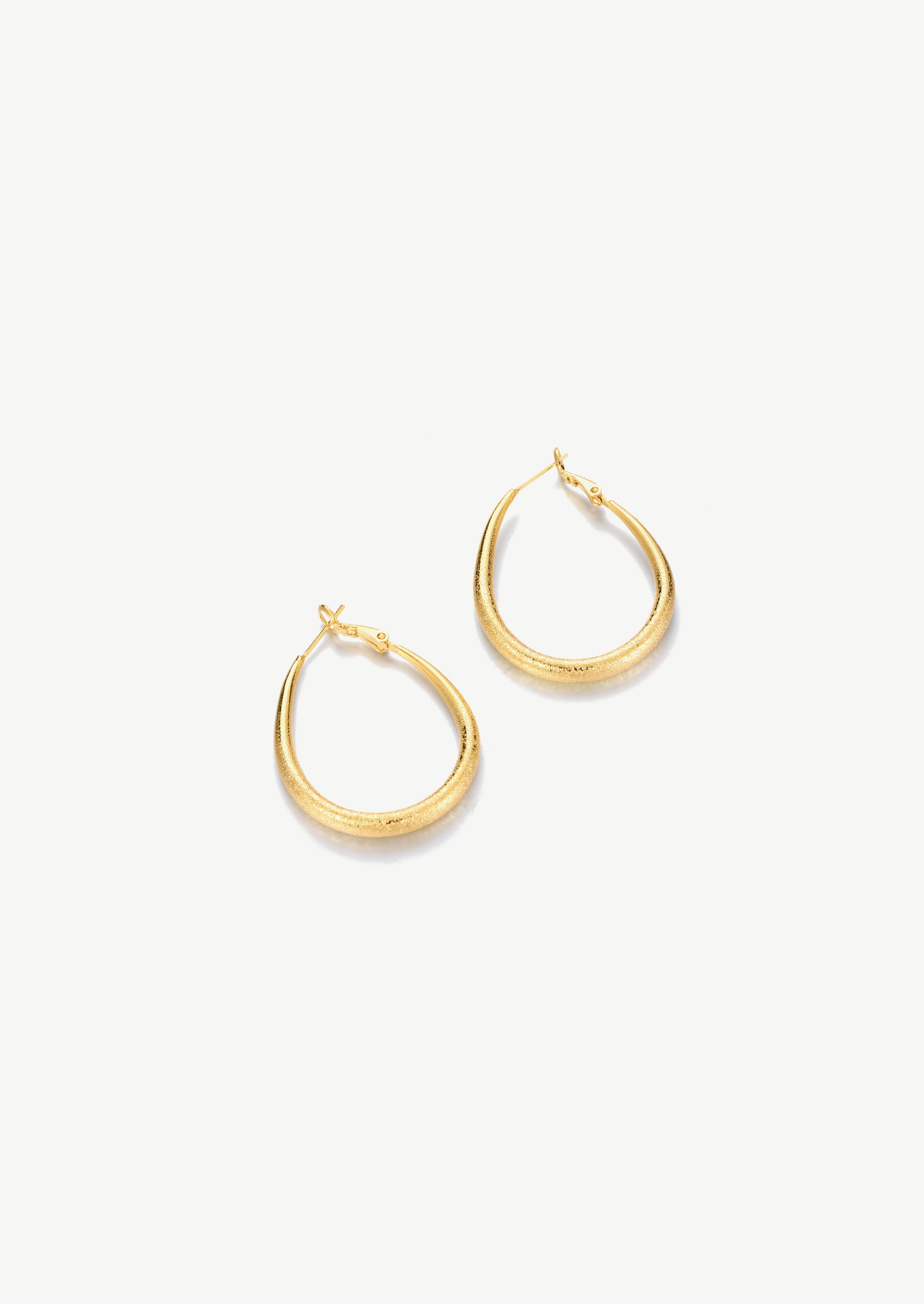 Large Oval Hoop Earrings