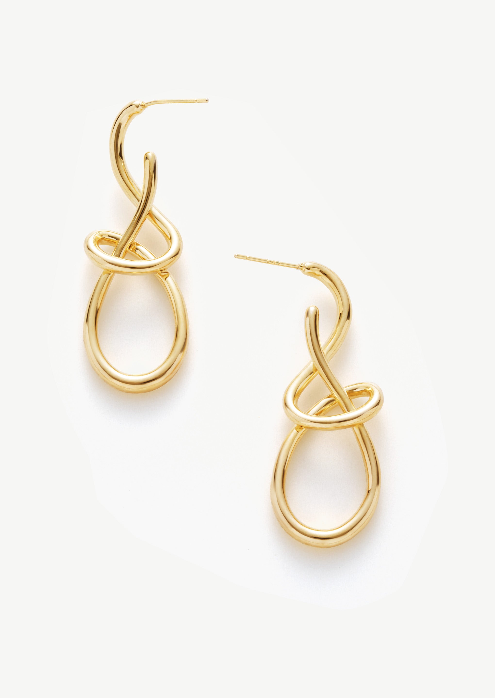 Abstract Line Drop Earrings
