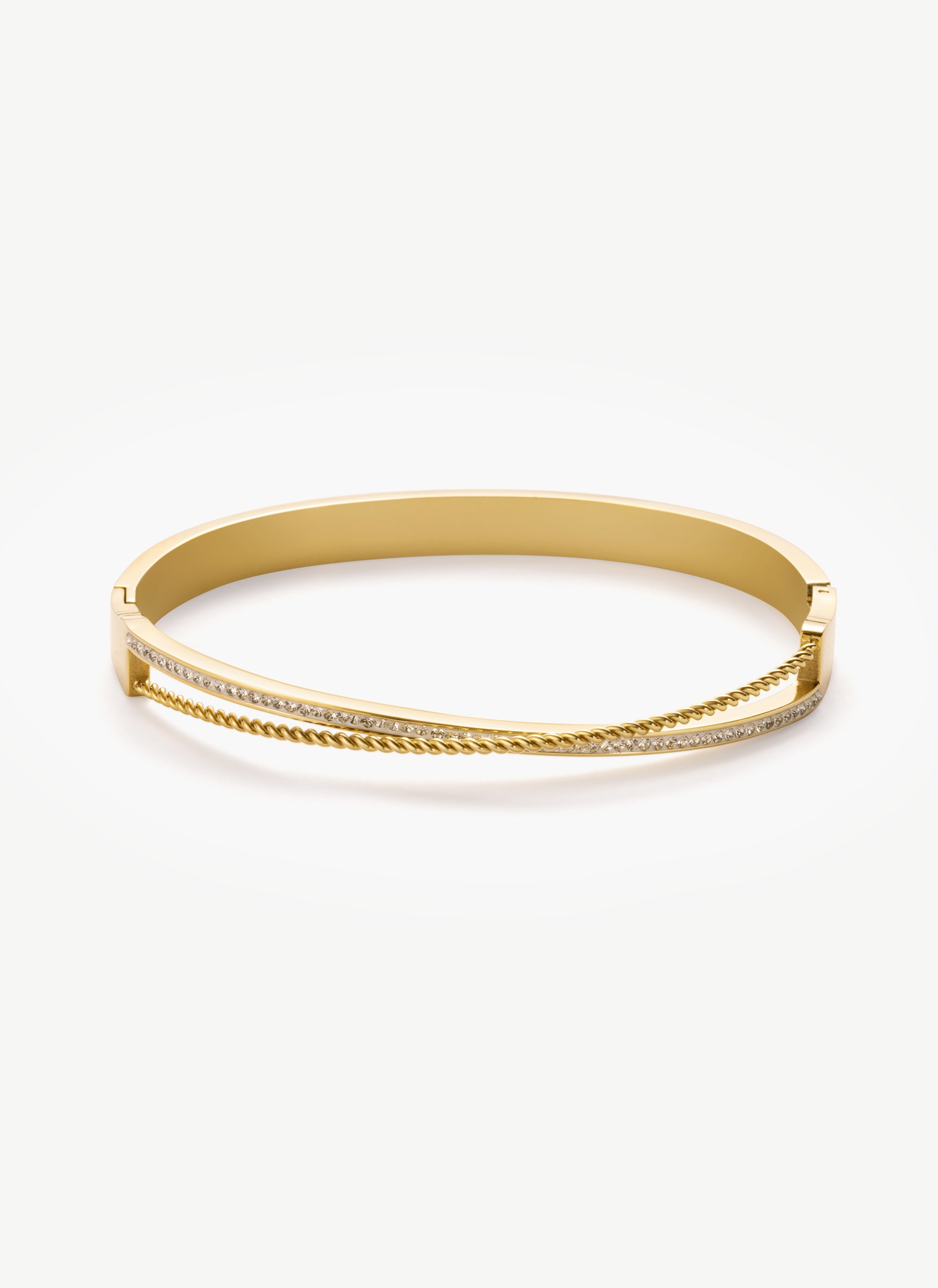 Pave Twist Bangle