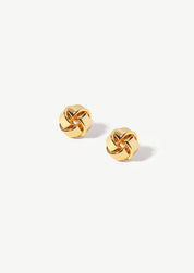 Entwine Button Stud Earrings