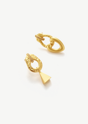 Triangle Charm Stud Earrings