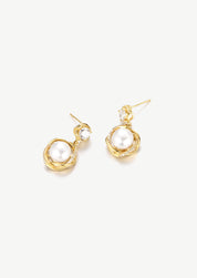 Pearl Swirl Earrings