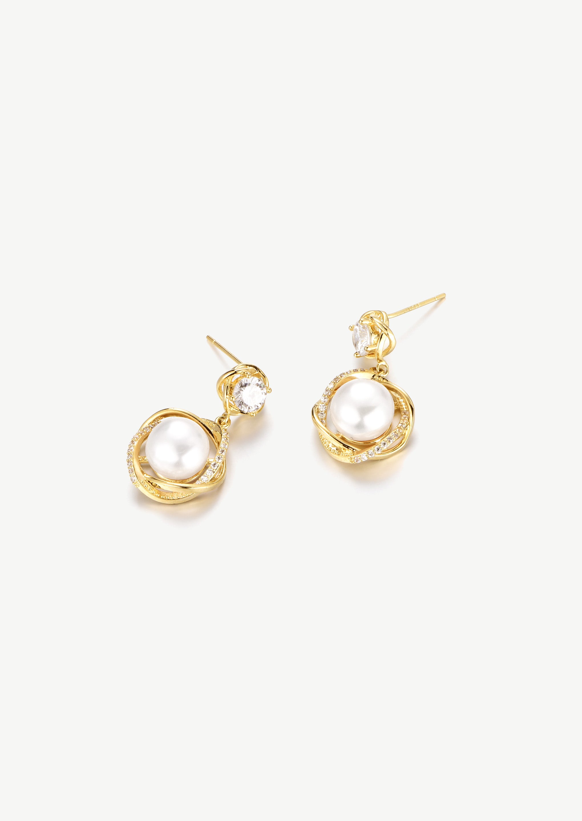 Pearl Swirl Earrings