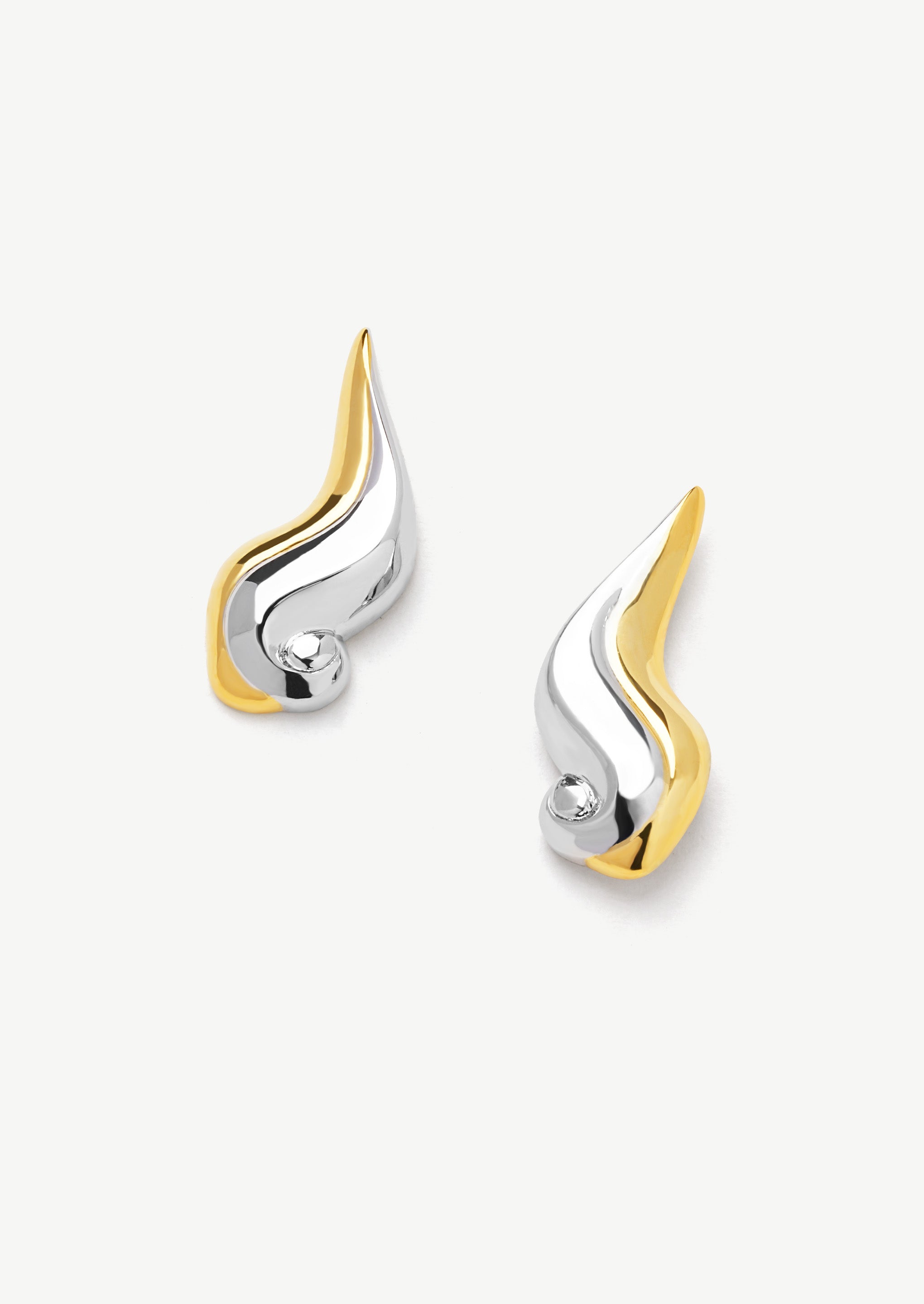 Duet Mixed Flame Earrings