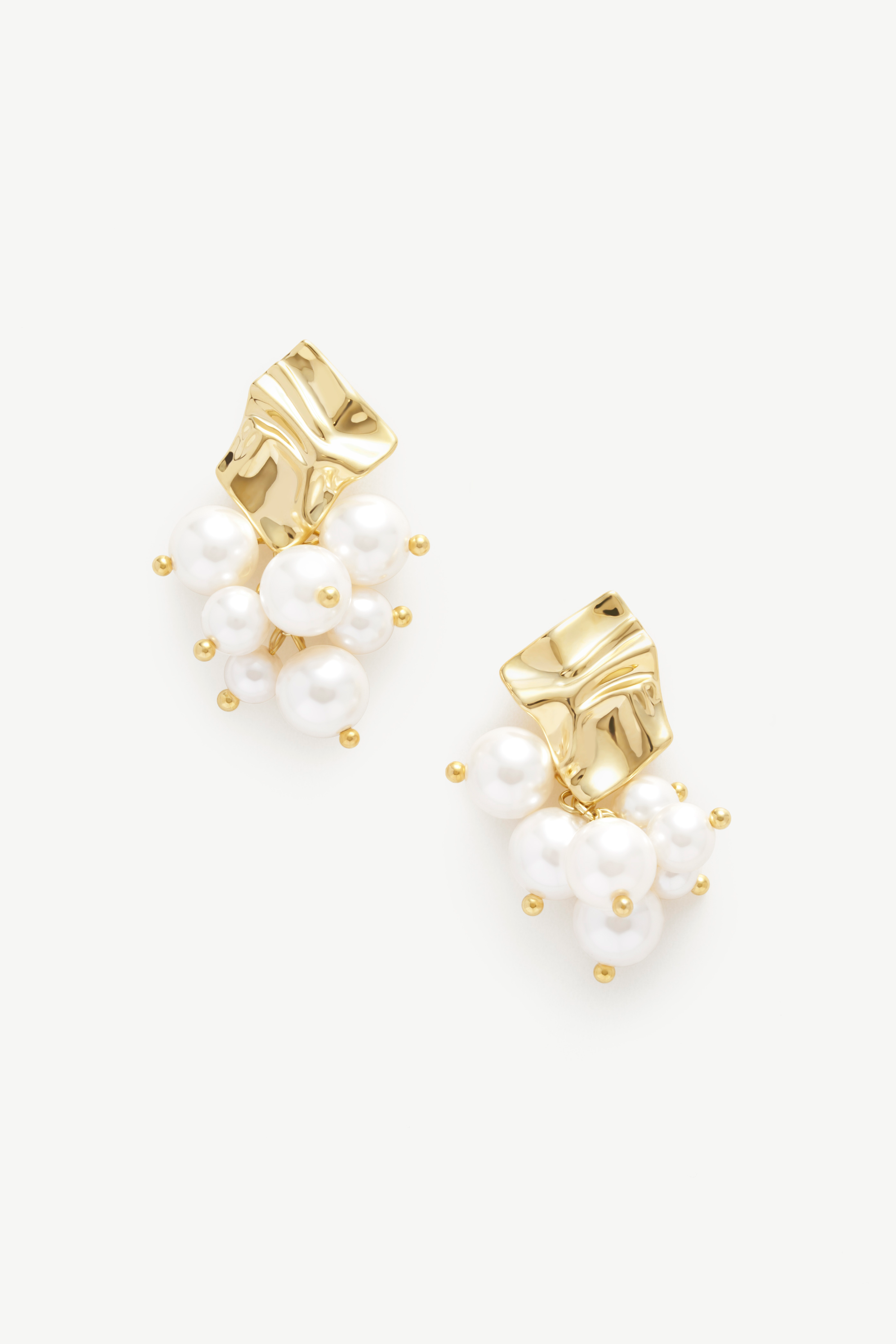 Pearl Cluster Earrings