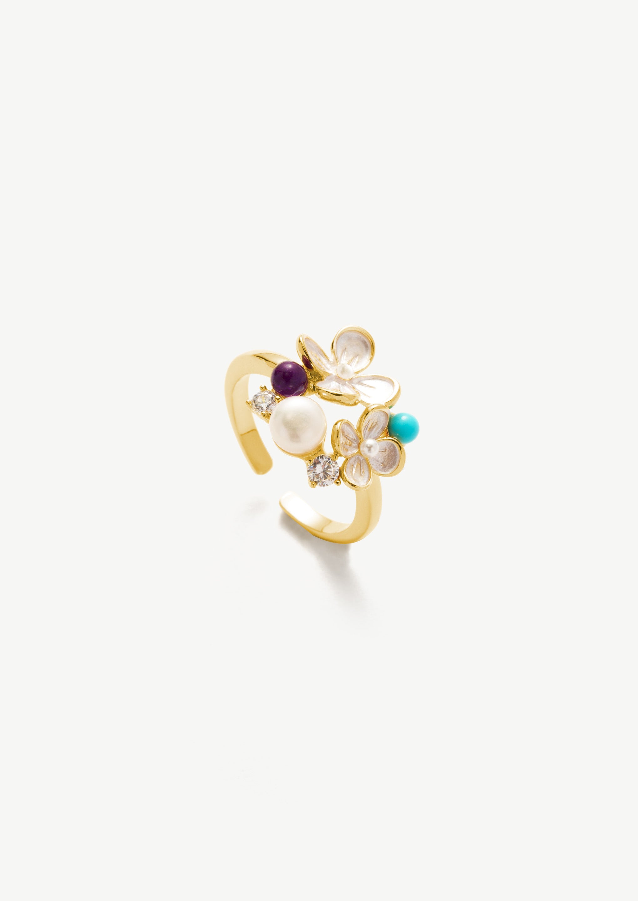 Floral Pearl Ring