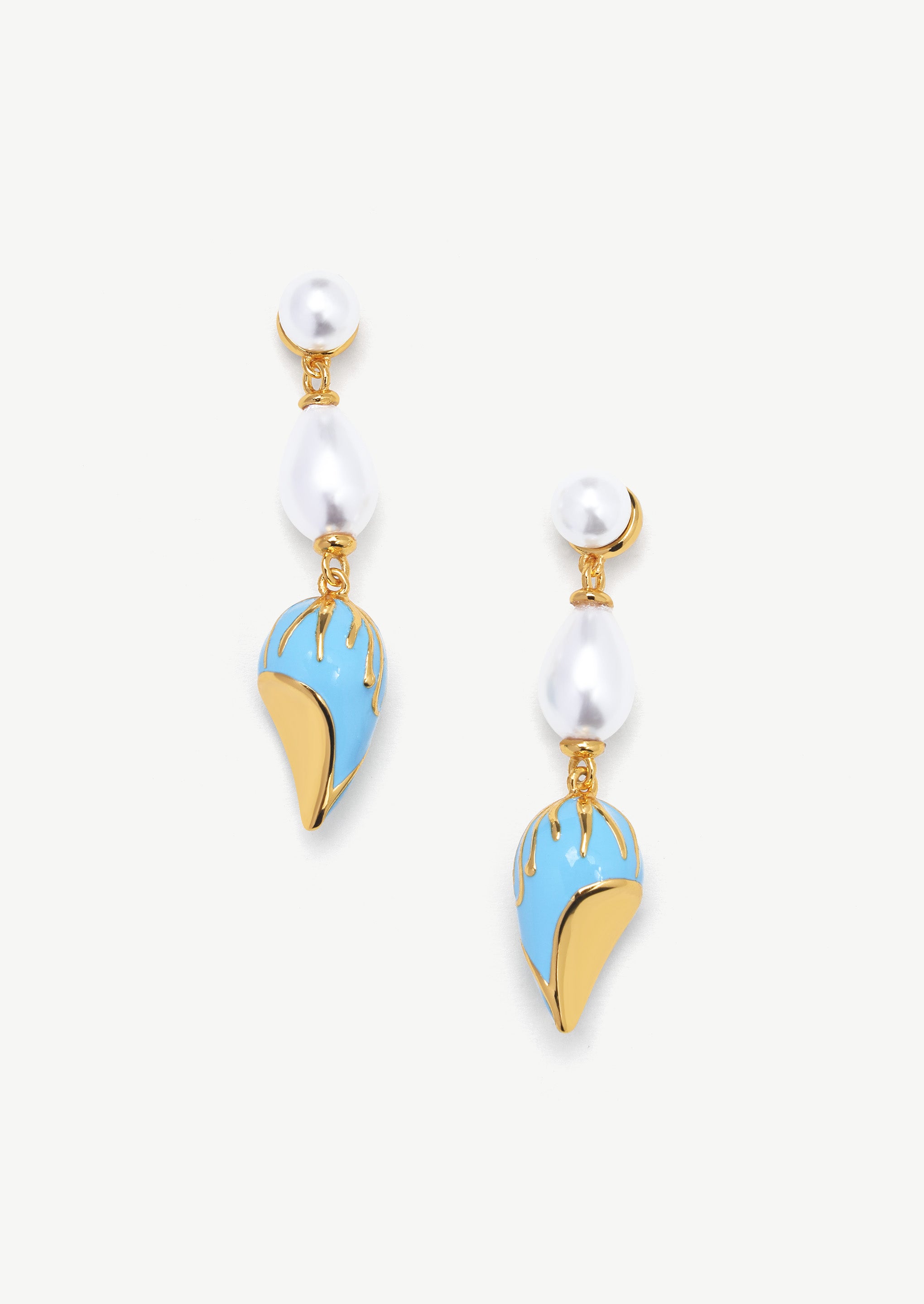 Teardrop Pearl Drop Earrings