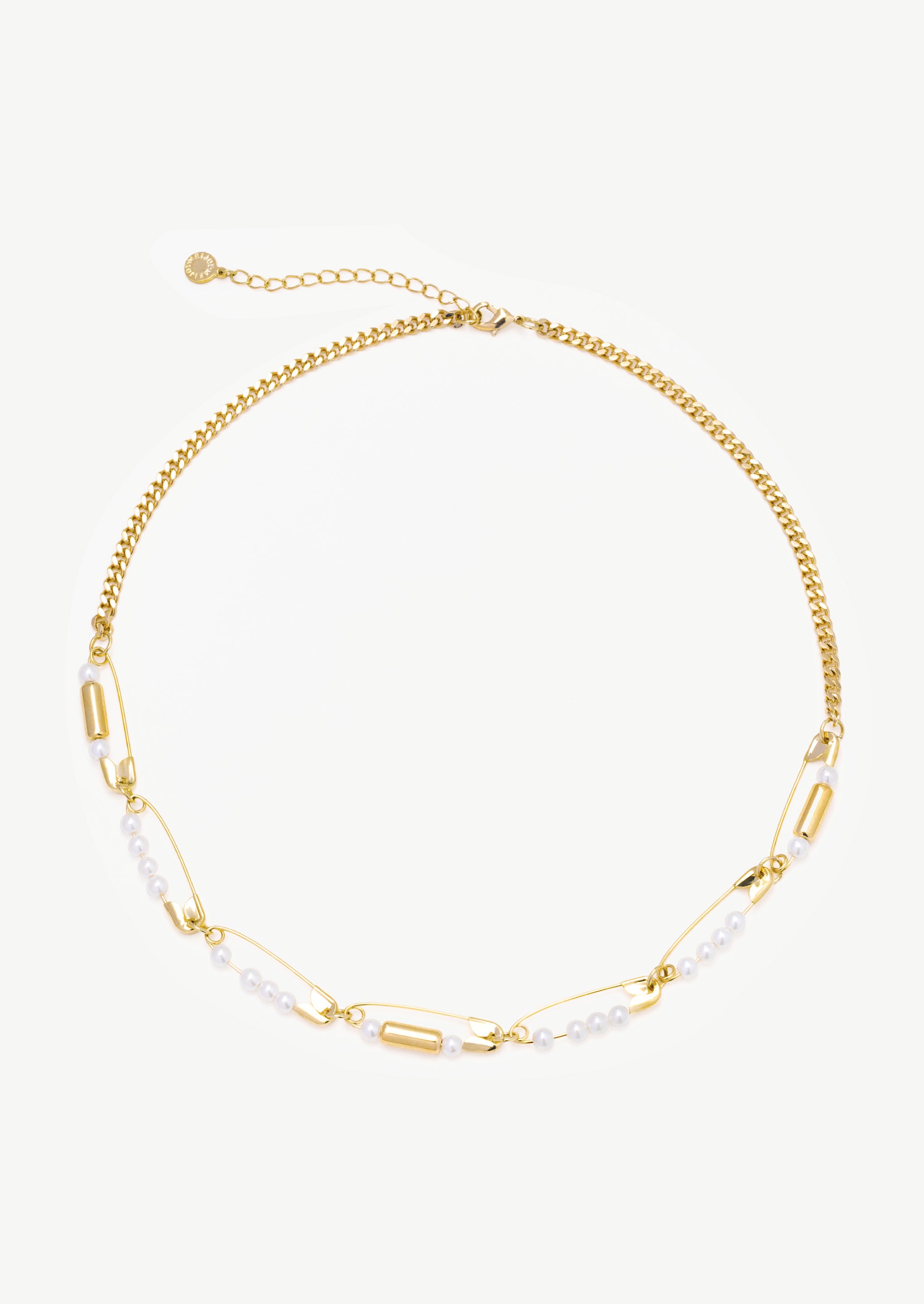 Brooch Pearl Beaded Necklace