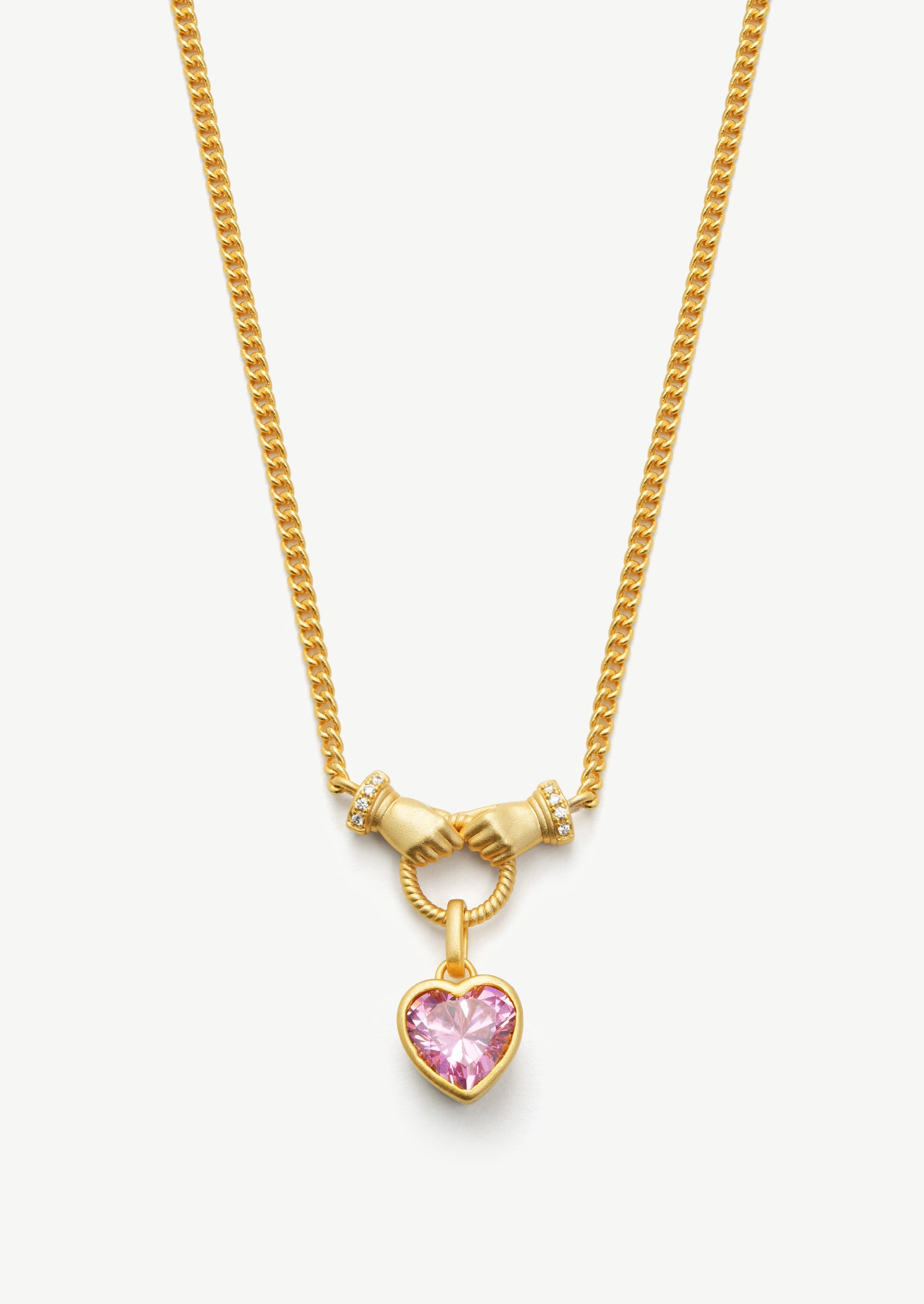 Hands Heart Pendant Necklace