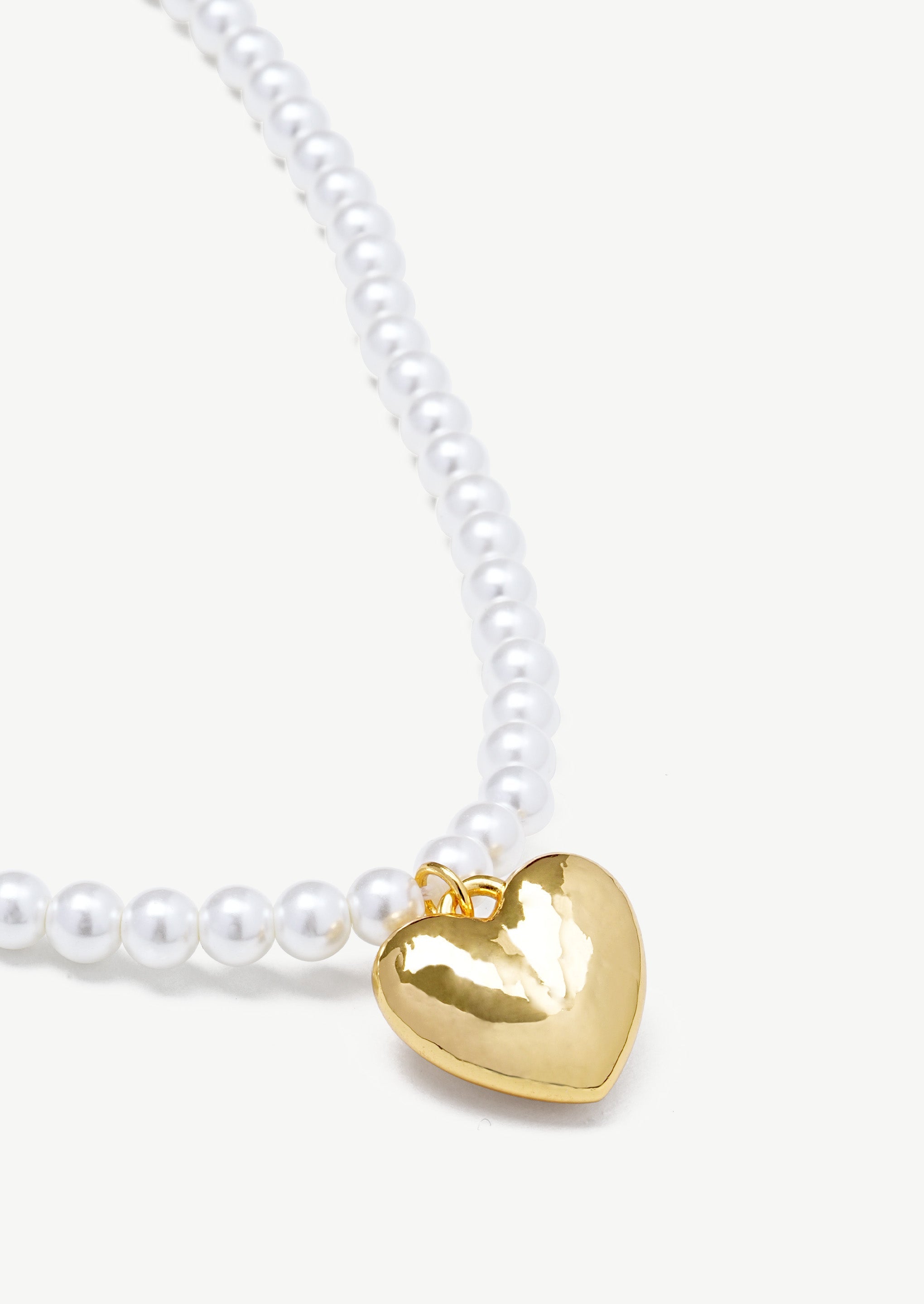 Heart Pendant Beaded Necklace