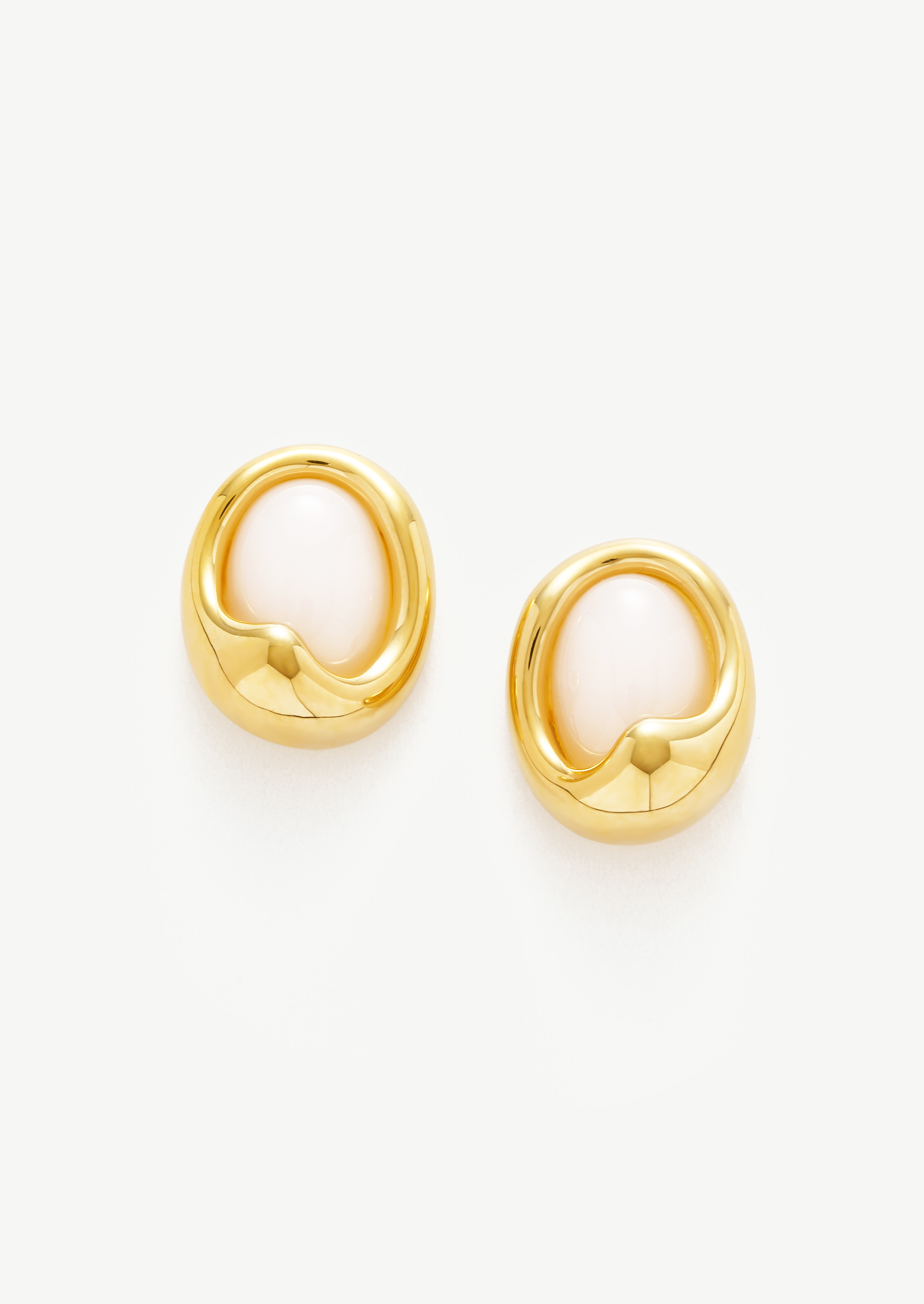 Luxe Oval Stud Earrings
