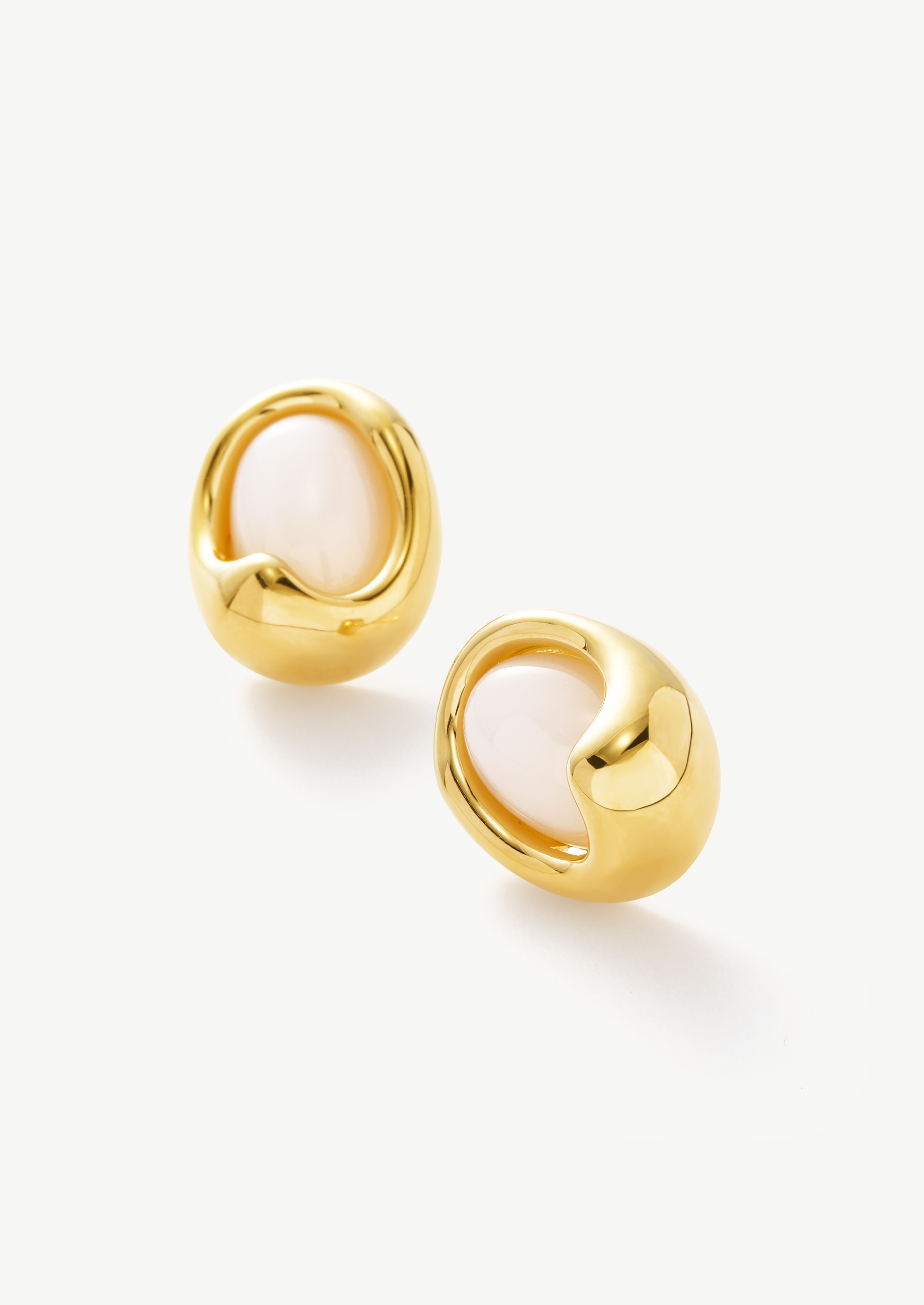 Luxe Oval Stud Earrings