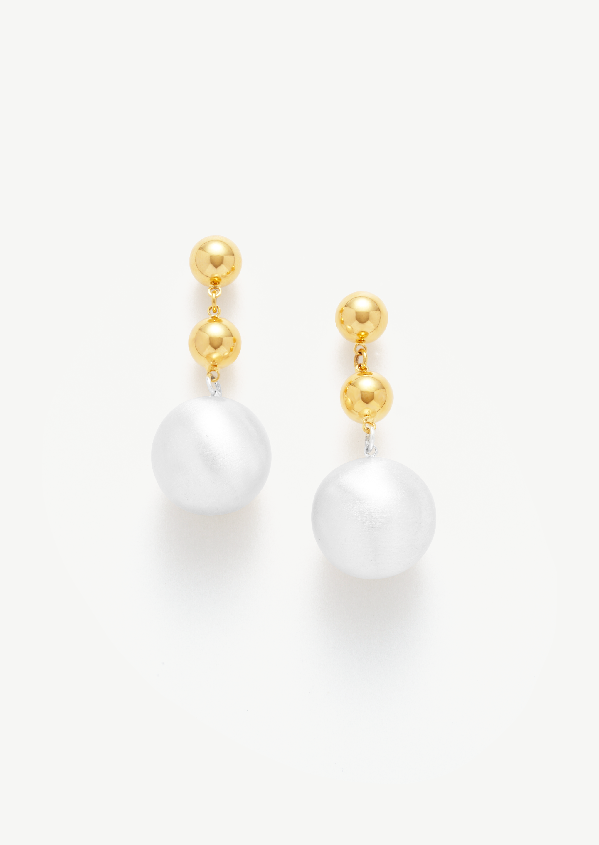 Tiered Ball Pearl Earrings