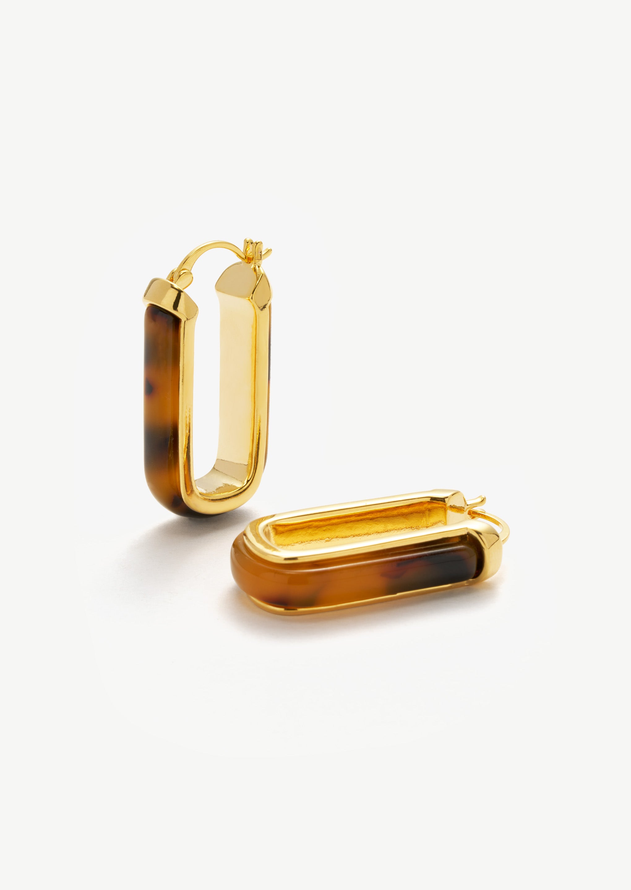 Gradient Square Hoop Earrings