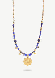 Sunflower Coin Beaded Necklace