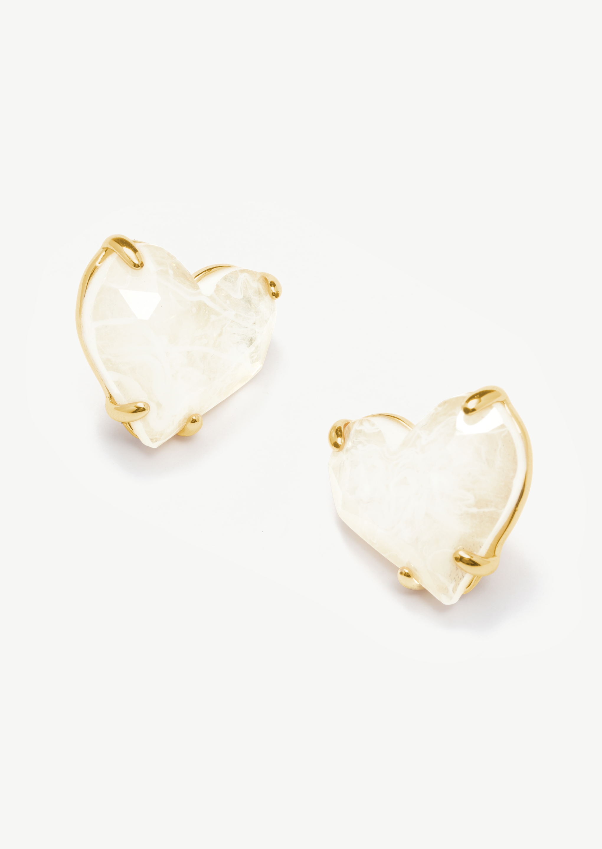 Captured Heart Stud Earrings