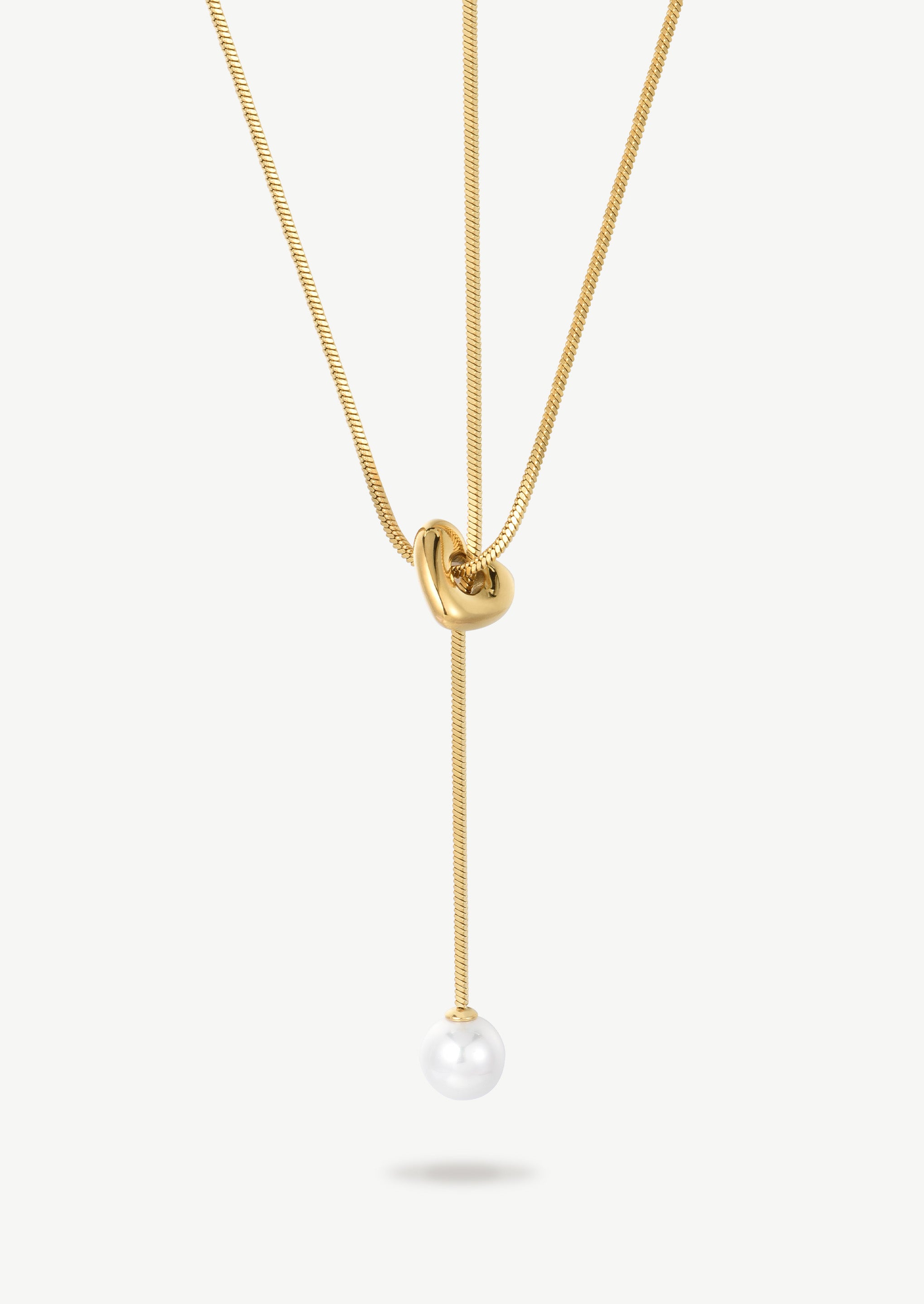 Heart Pearl Necklace