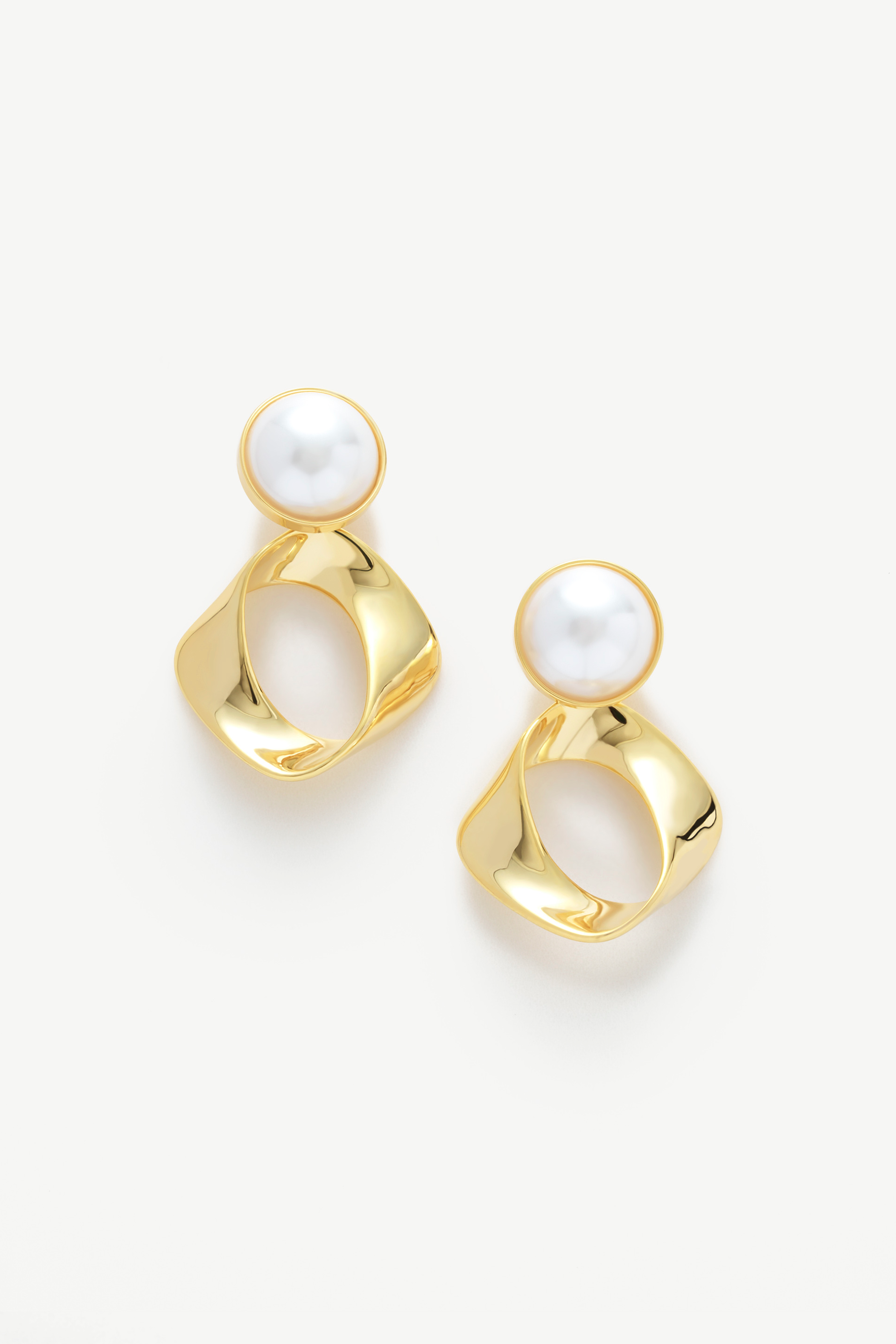 Pearl Top Drop Earrings
