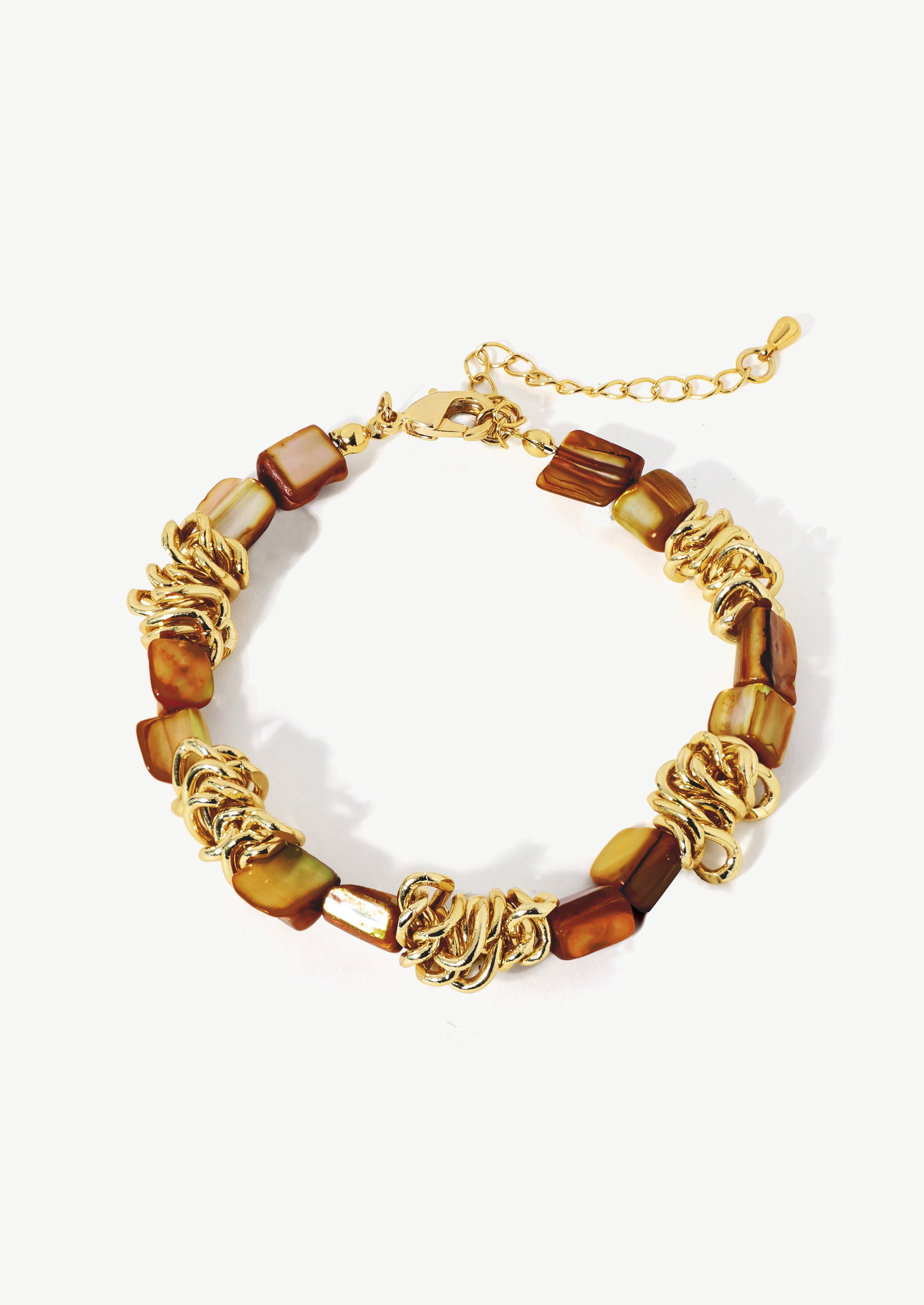 Shell Gold Link Bracelet