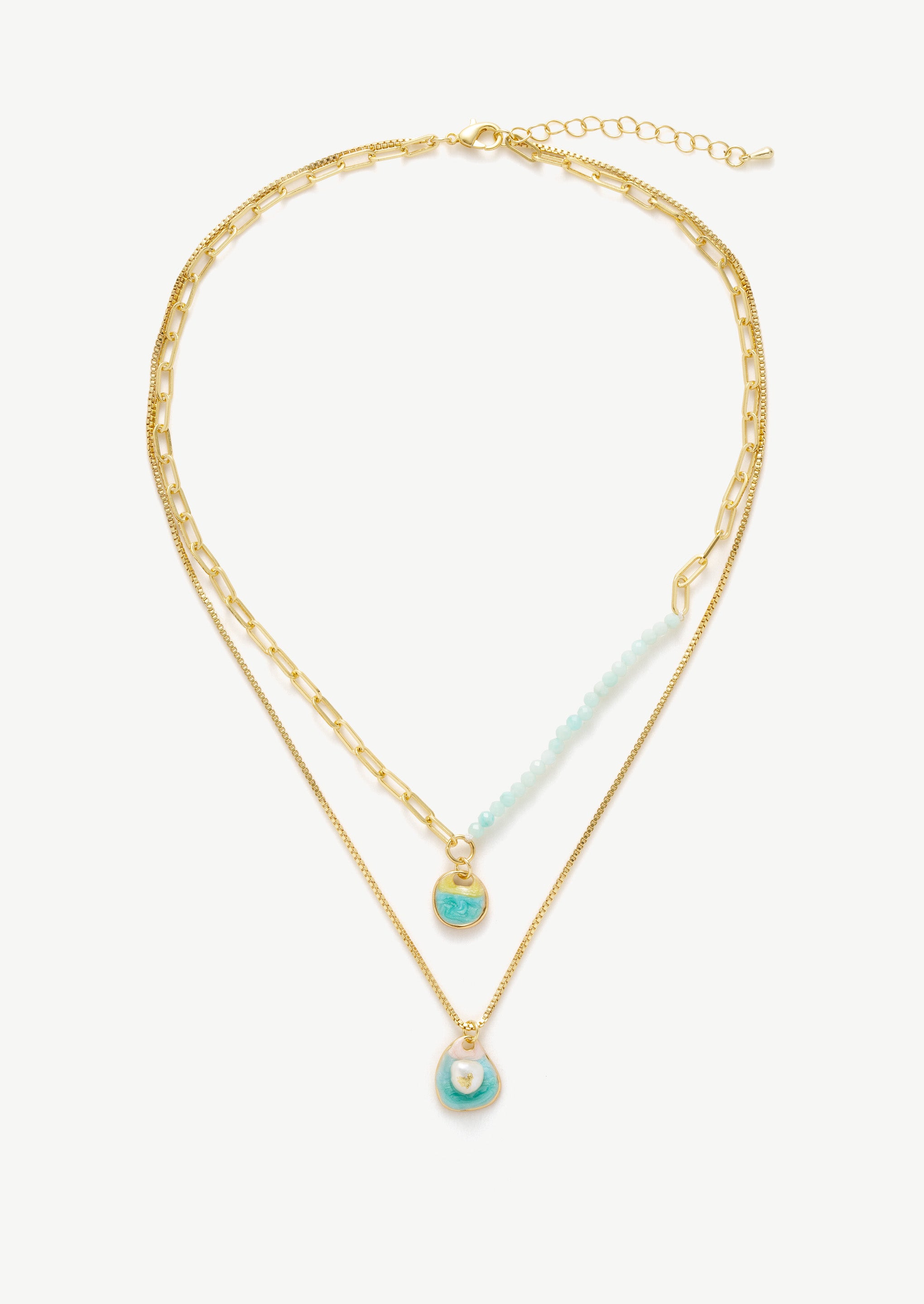 Beach Double Chain Necklace