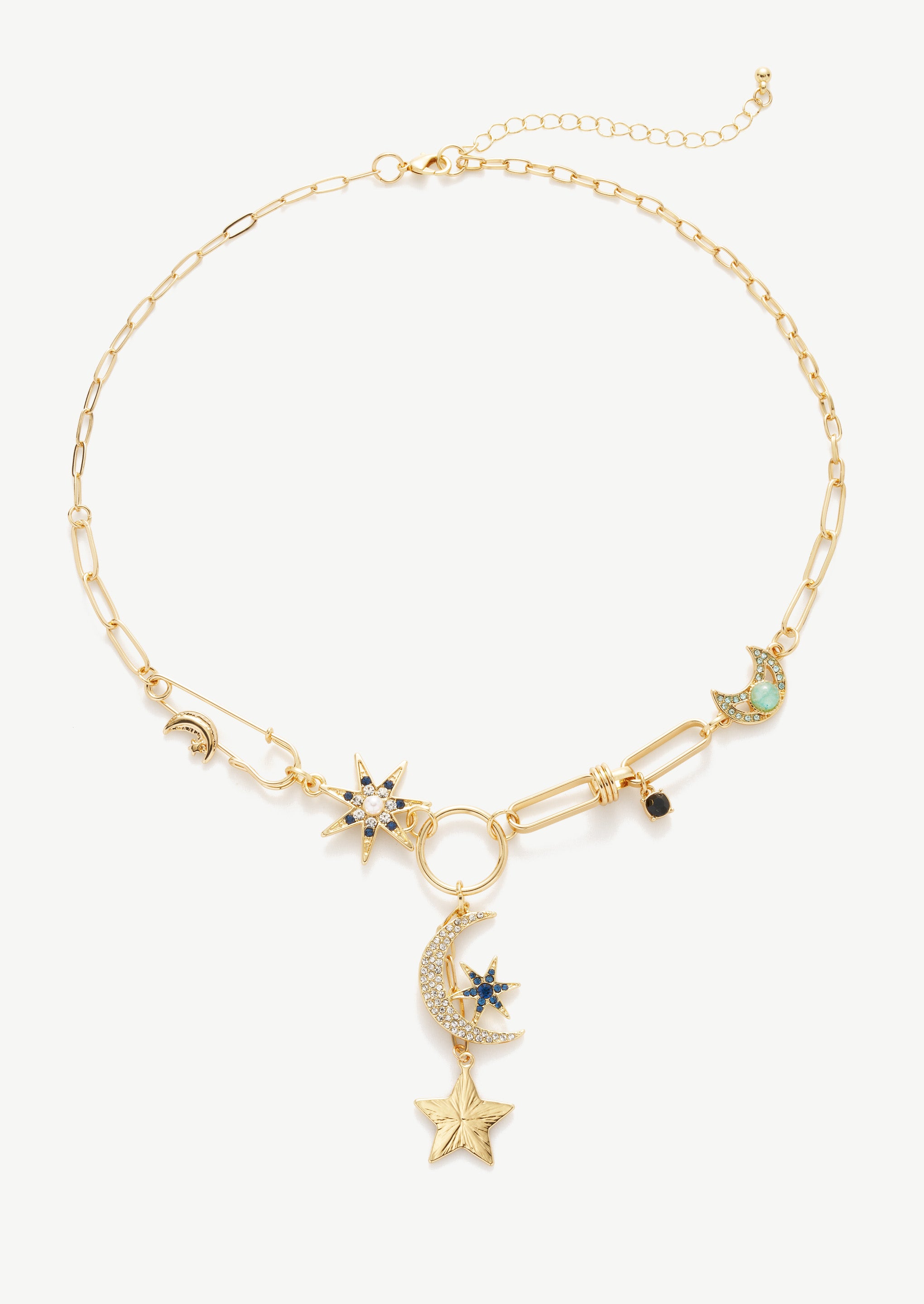 Celestial Paperclip Necklace