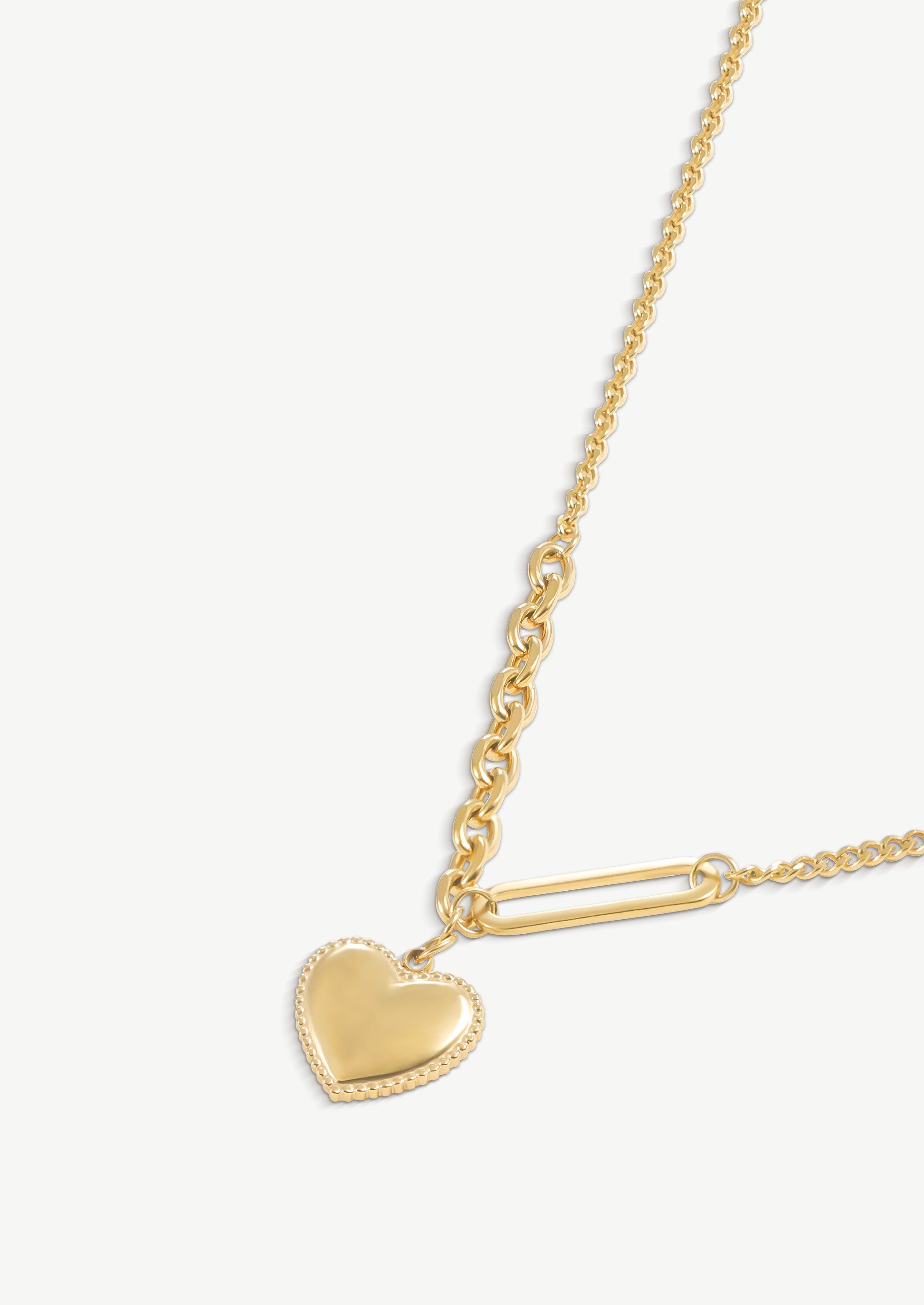 Textured Heart Necklace