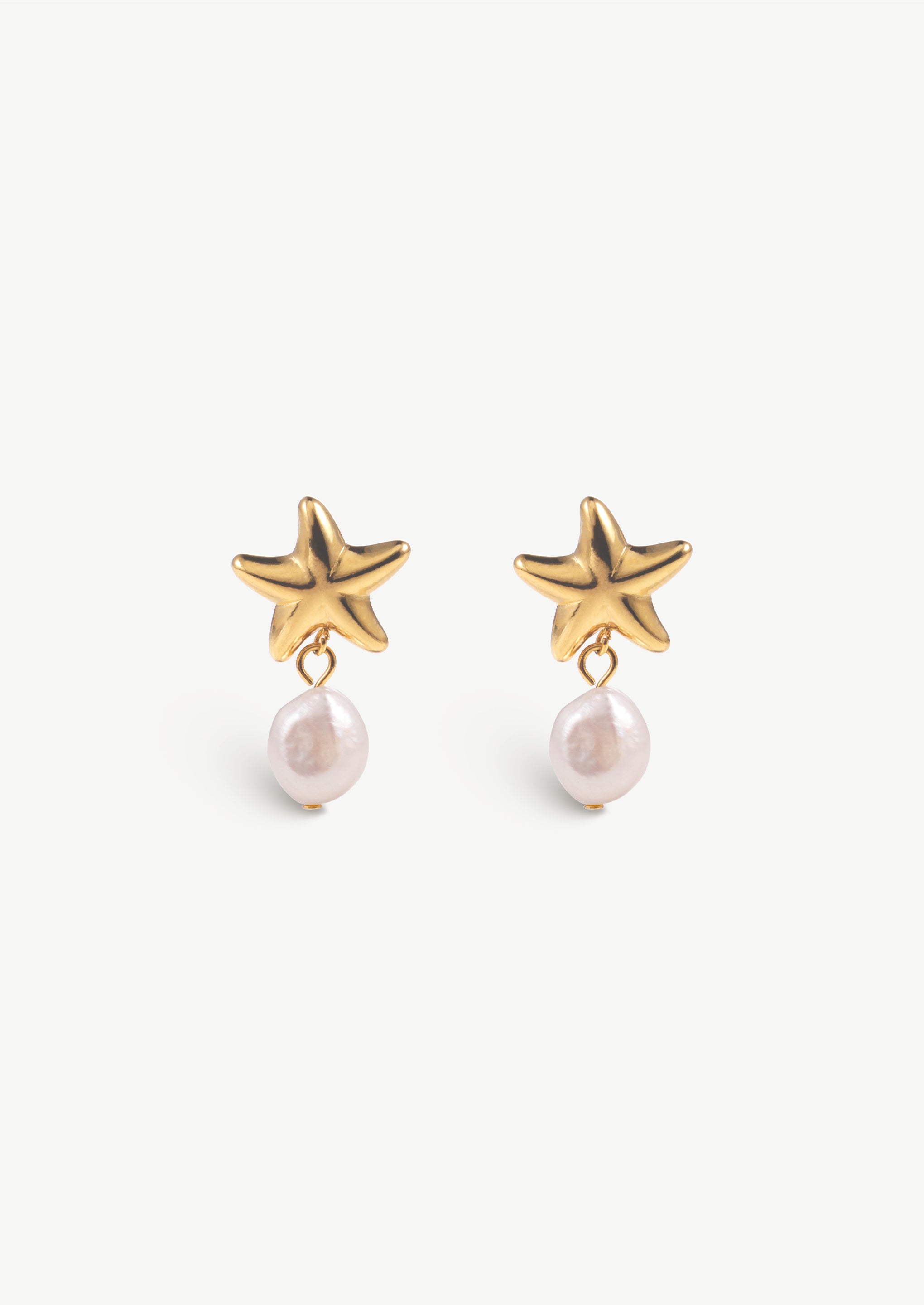 Starfish Pearl Earrings