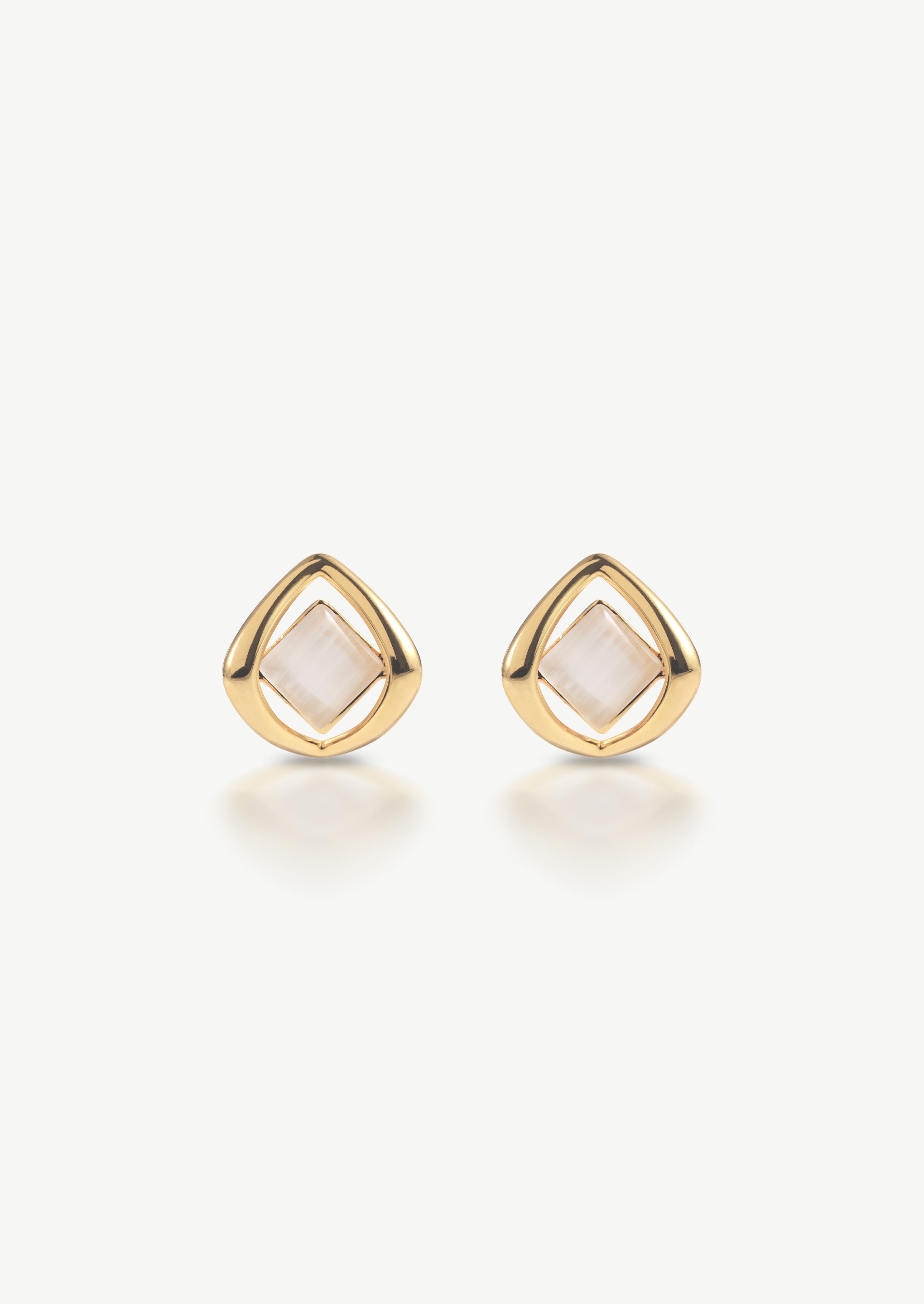 Double Square Stud Earrings