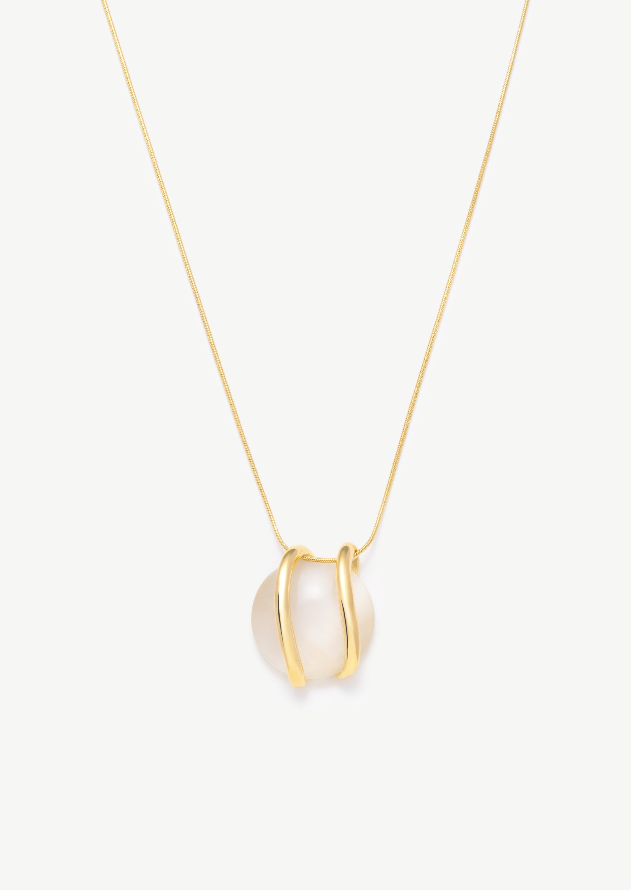 Orb Cradled Pendant Necklace