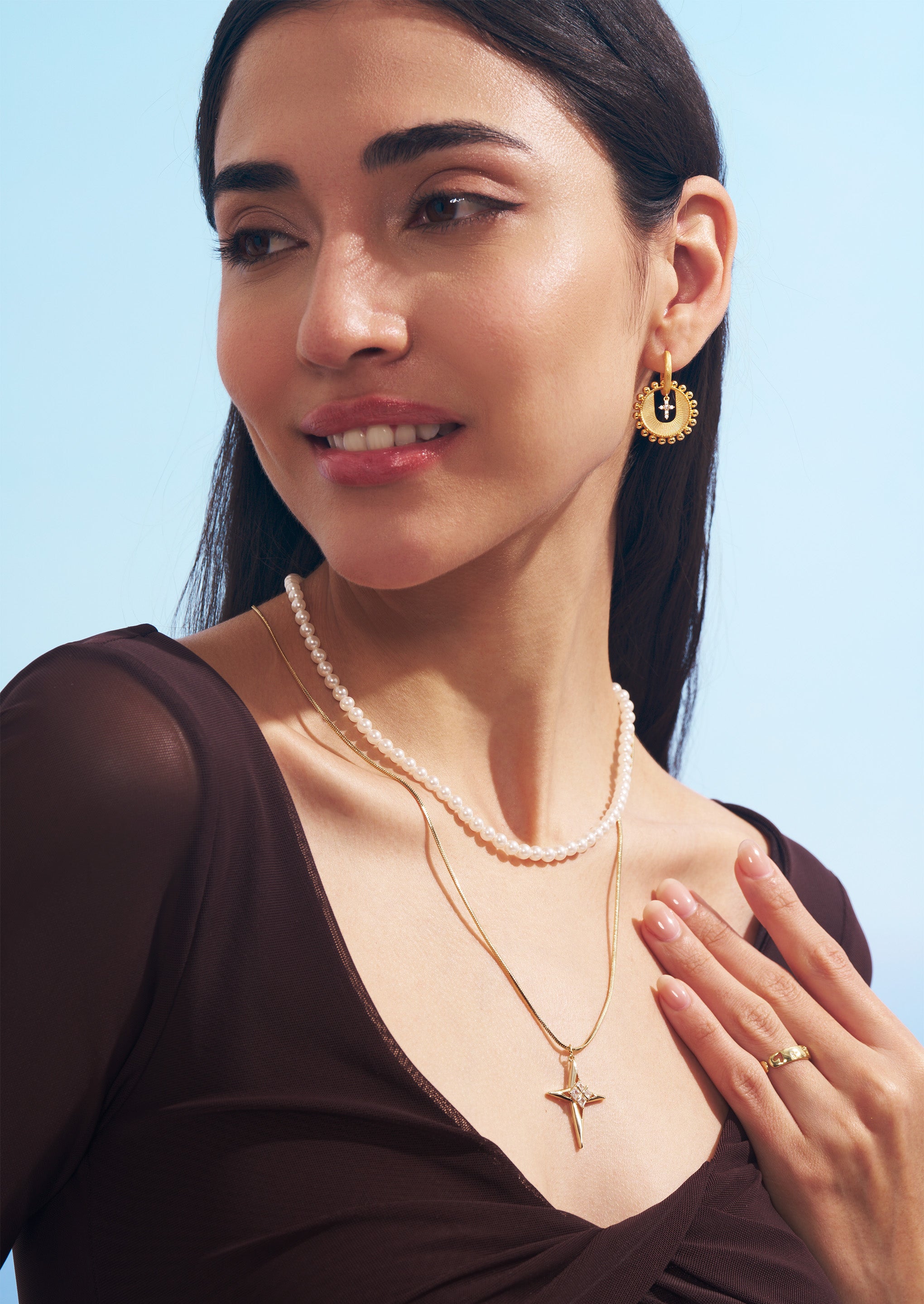 Sphere Hoop Earrings