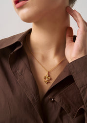 Fleur-de-Lis Pendant Necklace