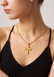 Beaded Cross Necklace