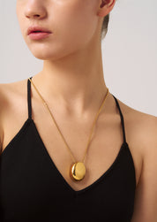 Oval Pendant Necklace